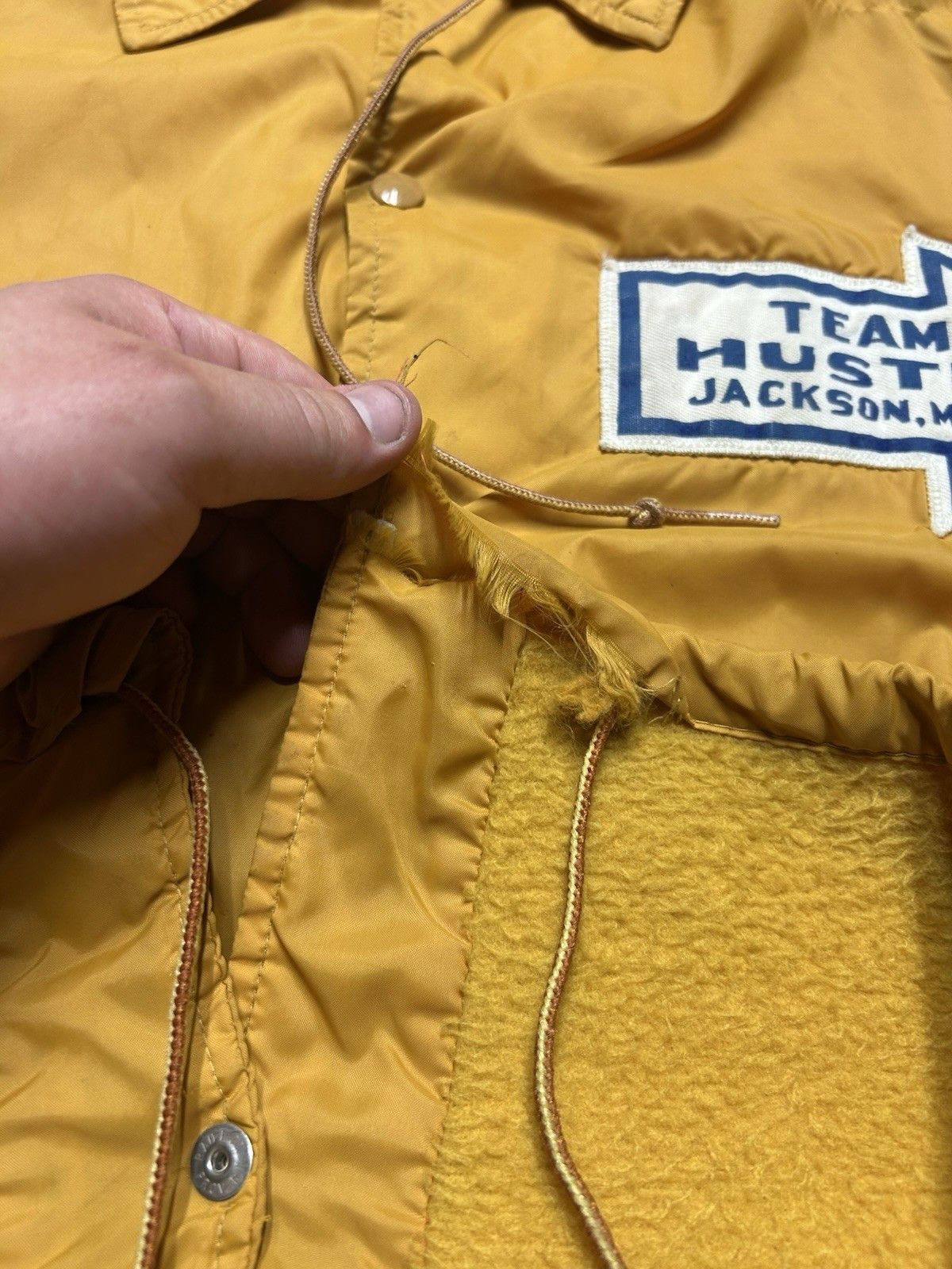 Vintage VTG 60s champion running man nylon jacket budweiser patch XL Size US XL / EU 56 / 4 - 19 Thumbnail