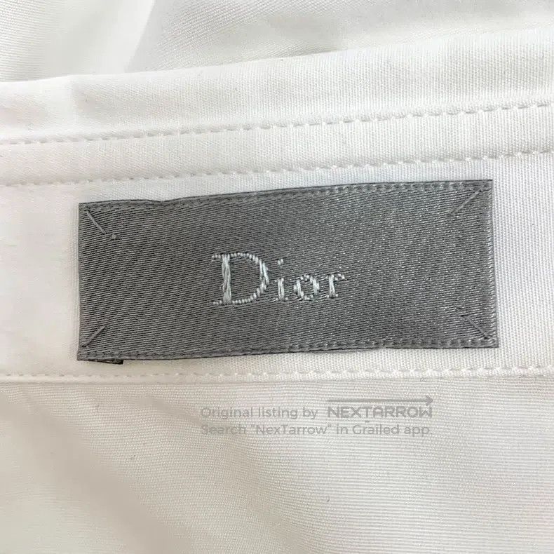 Dior Dior White cotton lapel single-breasted long-sleeved shirt Size US M / EU 48-50 / 2 - 5 Thumbnail