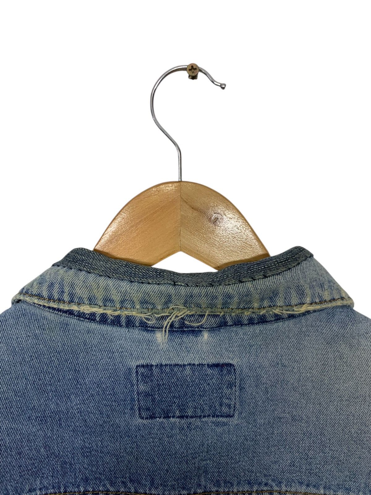 Converse × Vintage Vintage 90's Distressed Converse Jeans Jacket Size US XL / EU 56 / 4 - 9 Thumbnail
