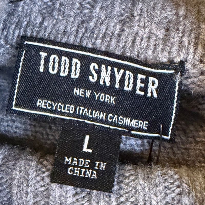 Todd Snyder Todd Snyder NWT Grey Cashmere Turtleneck Size US L / EU 52-54 / 3 - 3 Thumbnail