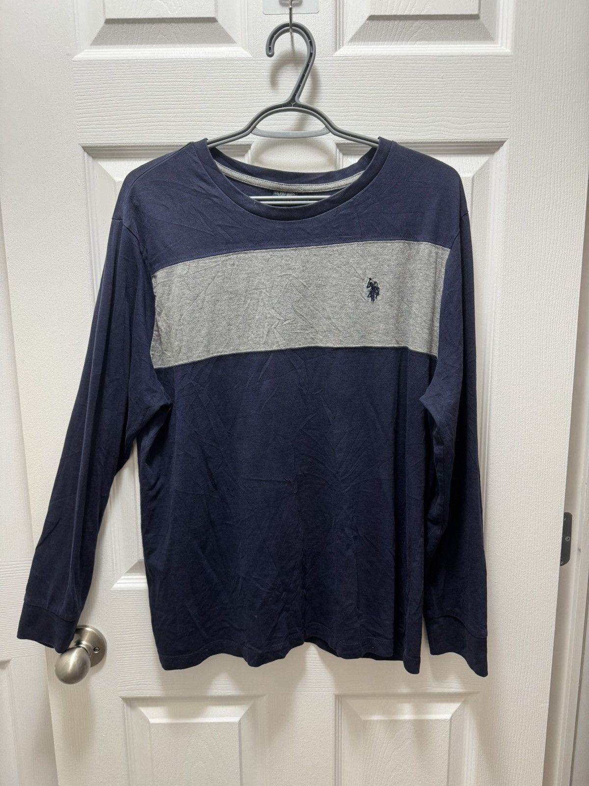 U.S. Polo Assn. Polo U.S. Polo Assn.Vintage Long Sleeve Blue Grey Horse Size US L / EU 52-54 / 3 - 1 Thumbnail