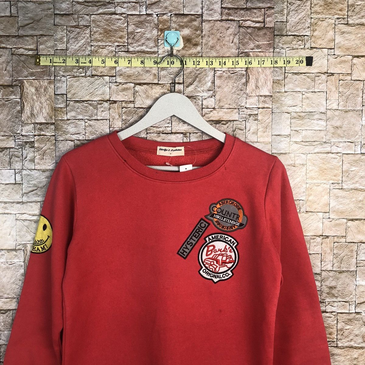 Japanese Brand Pingo Fashion smiley like kapital Pink Sweatshirt #A37 Size S / US 4 / IT 40 - 2 Thumbnail