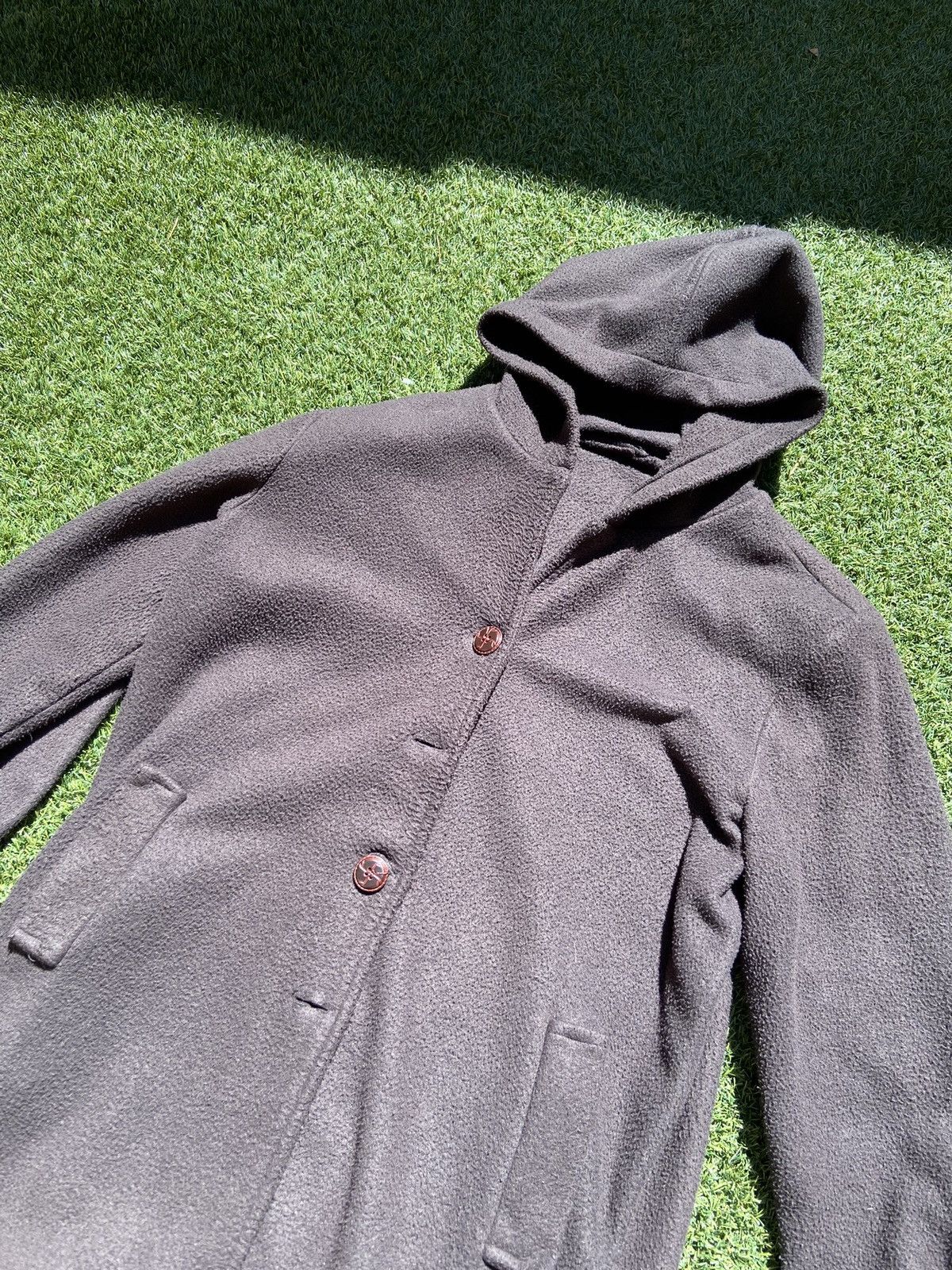 Vintage VTG 80’s Hooded Mens Black Fleece Sweater Size US L / EU 52-54 / 3 - 4 Thumbnail
