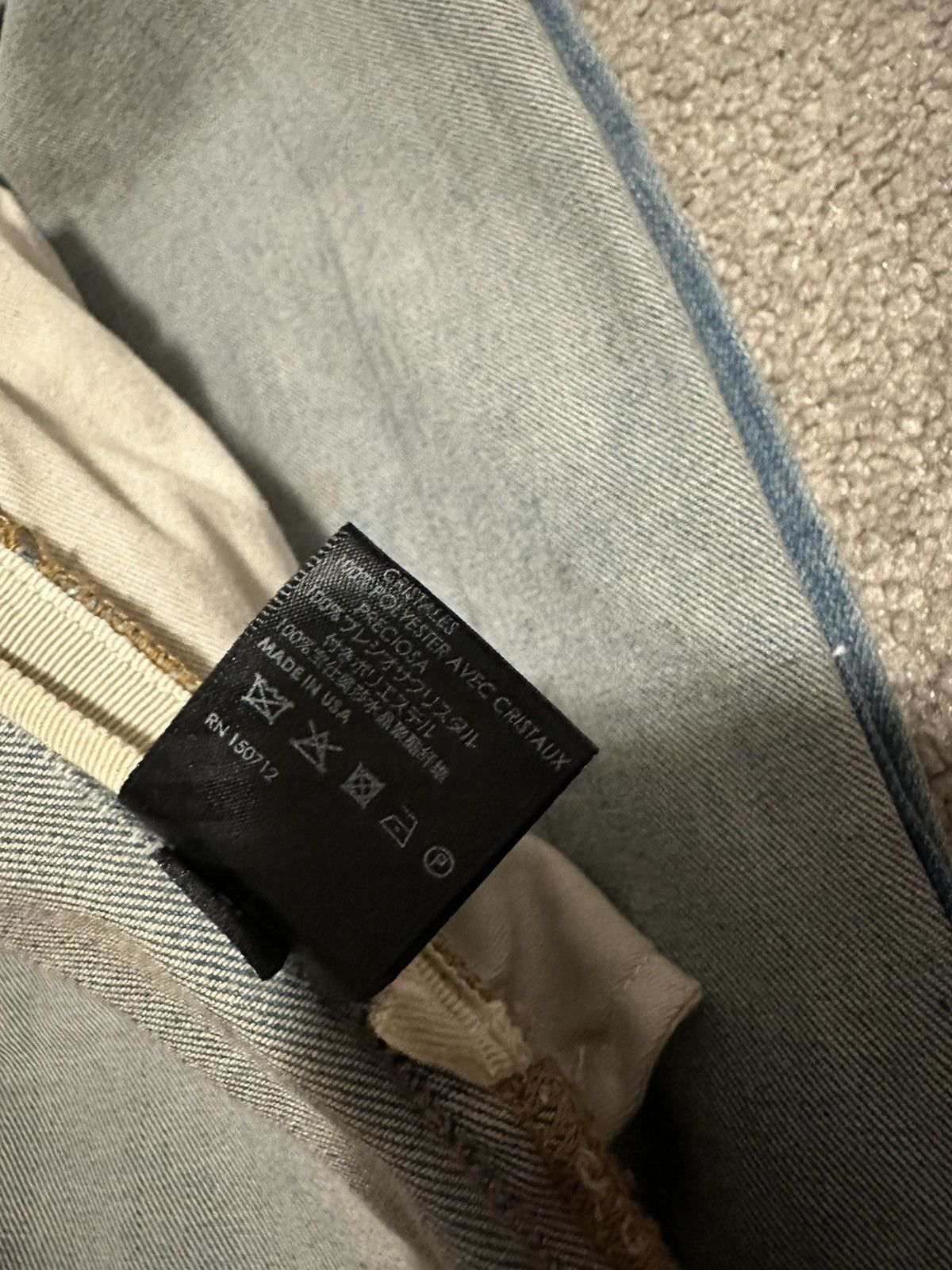 Amiri Amiri Distressed embellished denim jeans Size US 31 - 6 Thumbnail