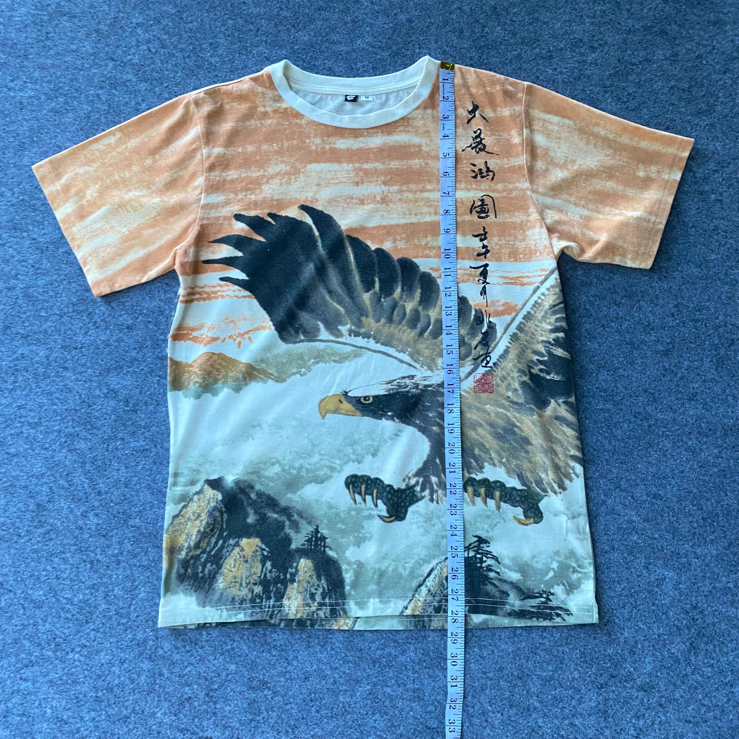 Japanese Brand Vintage Japanese Brand Eagle Picture Tshirt Size US L / EU 52-54 / 3 - 7 Thumbnail