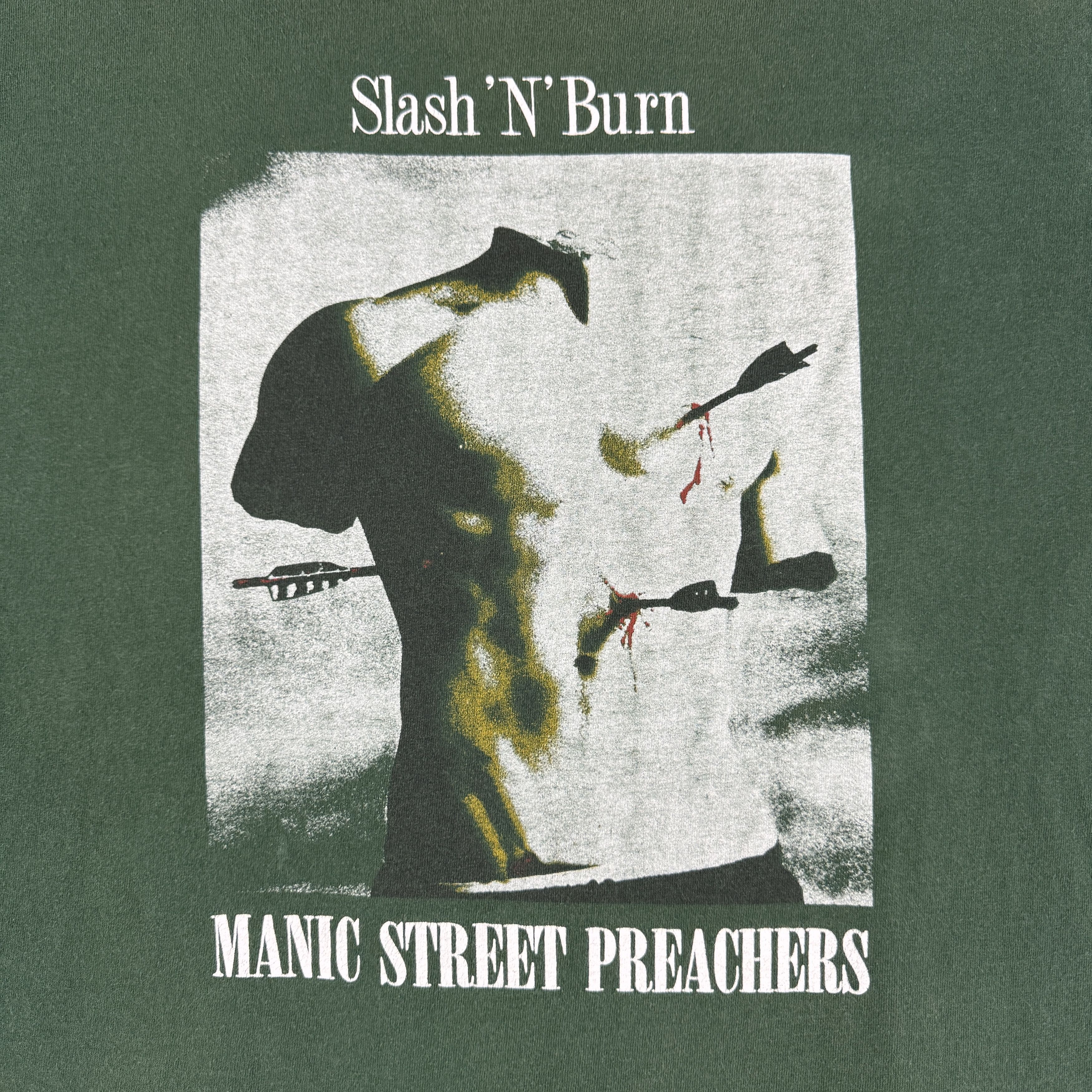 Band Tees 90s Manic Street Preachers Longsleeve "Slash N Burn" Size US XL / EU 56 / 4 - 5 Thumbnail