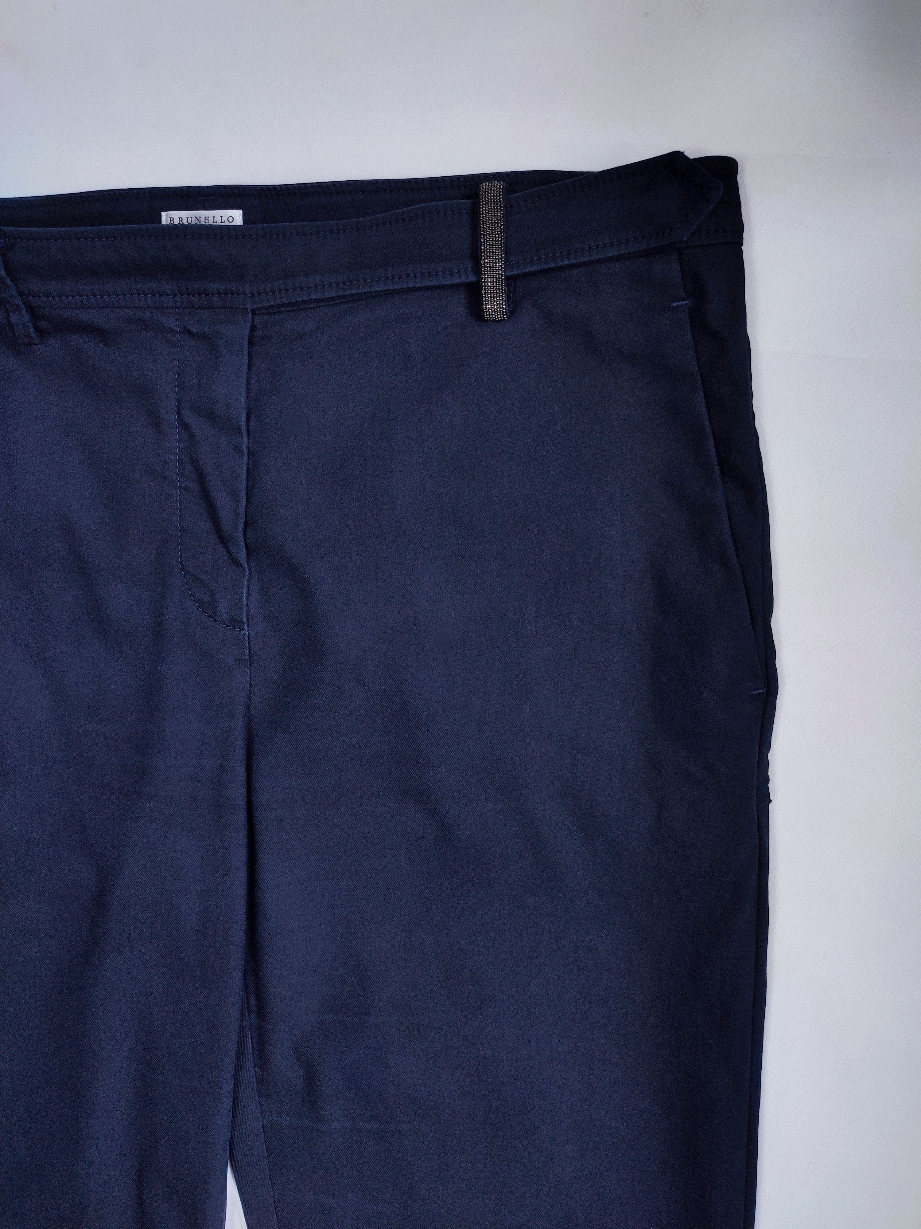 Brunello Cucinelli Brunello Cucinelli Monolithic Chain Casual Pants Size 32" / US 10 / IT 46 - 12 Thumbnail