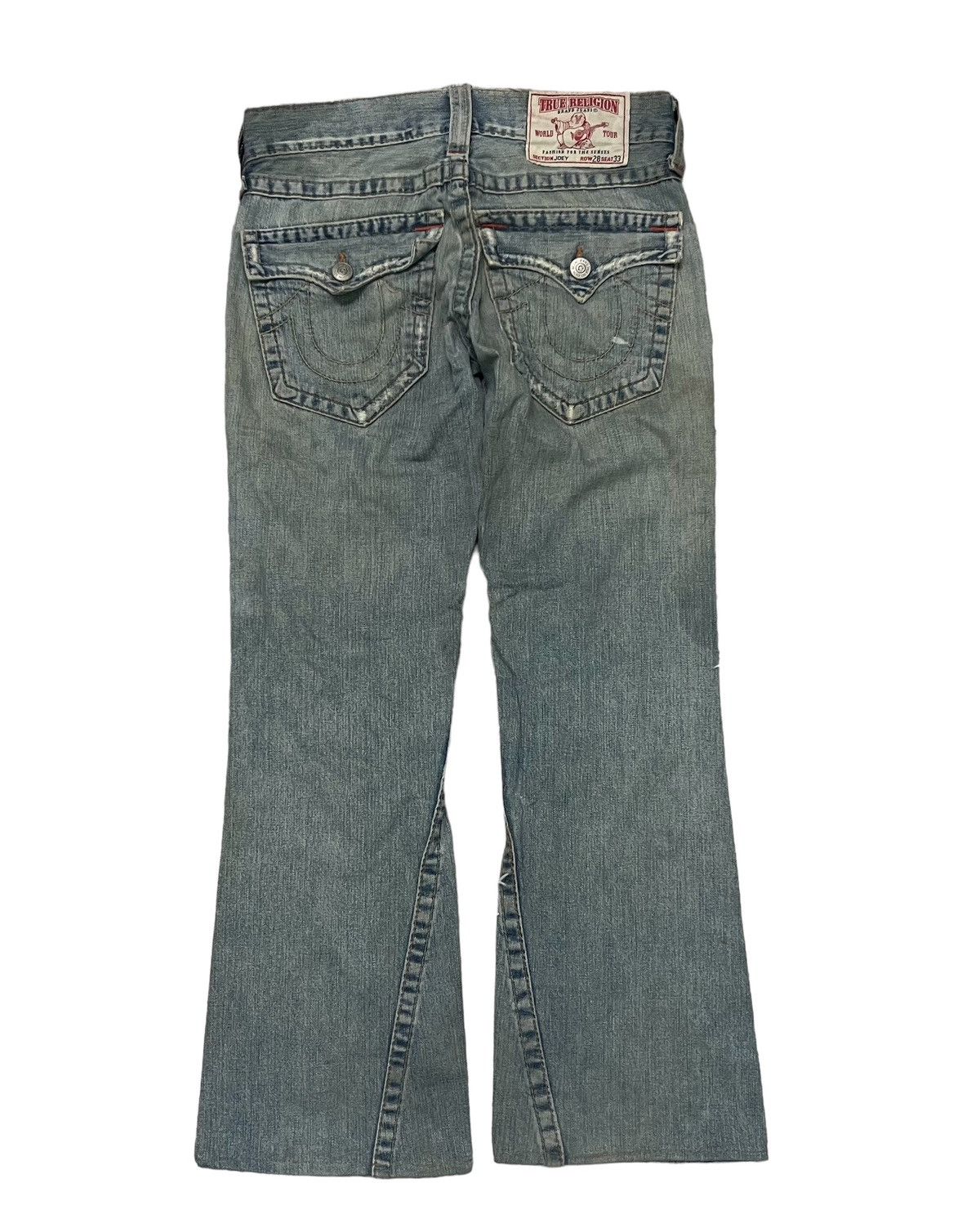 True Religion 90s TRUE RELIGION FLARE DENIM DISTRESSED Size US 30 / EU 46 - 3 Thumbnail