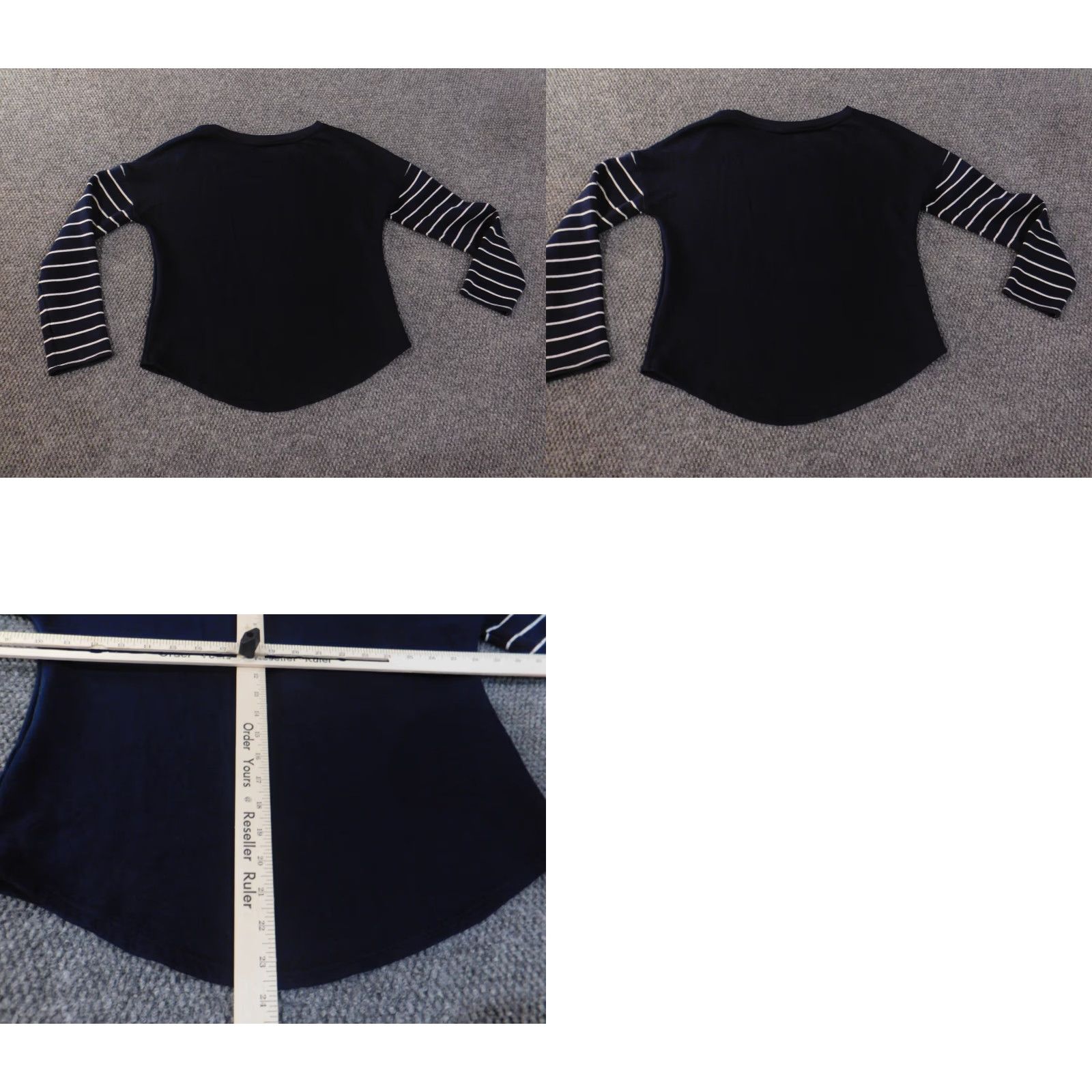 Vintage Crown & Ivy Sweater Pullover Womens Medium Blue Geometric Raglan Sleeve Cord Knit Cotton Nylon Spandex Button Round Neck Animals Casual Size M / US 6-8 / IT 42-44 - 8 Thumbnail