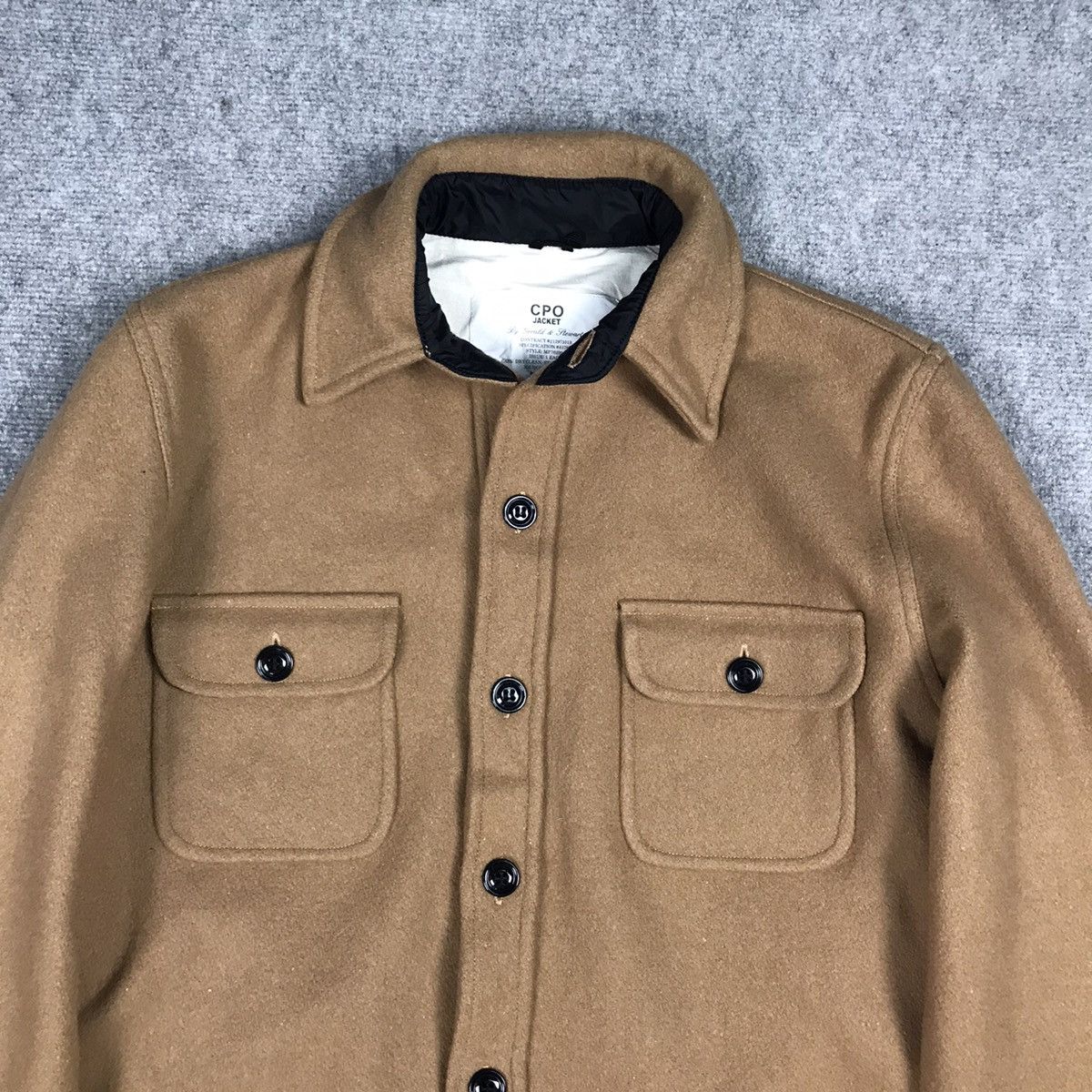 CPO × Designer CPO JACKET DOUBLE POCKET BROWN WOOL BUTTON JACKET Size US S / EU 44-46 / 1 - 2 Thumbnail