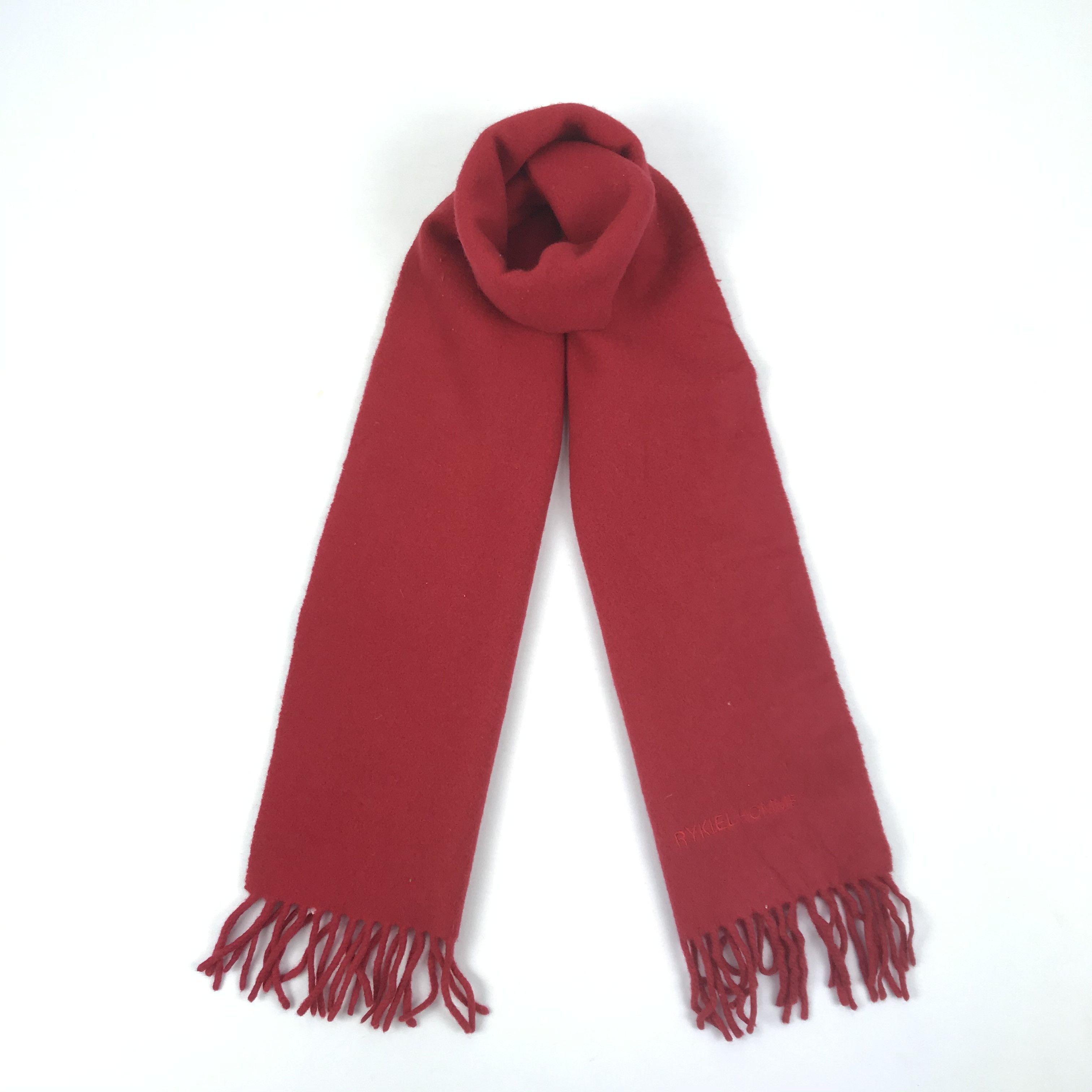 Sonia Rykiel Vintage Rykiel Homme Scarf Muffler Wool Cashmere Scarves Size ONE SIZE - 1 Thumbnail
