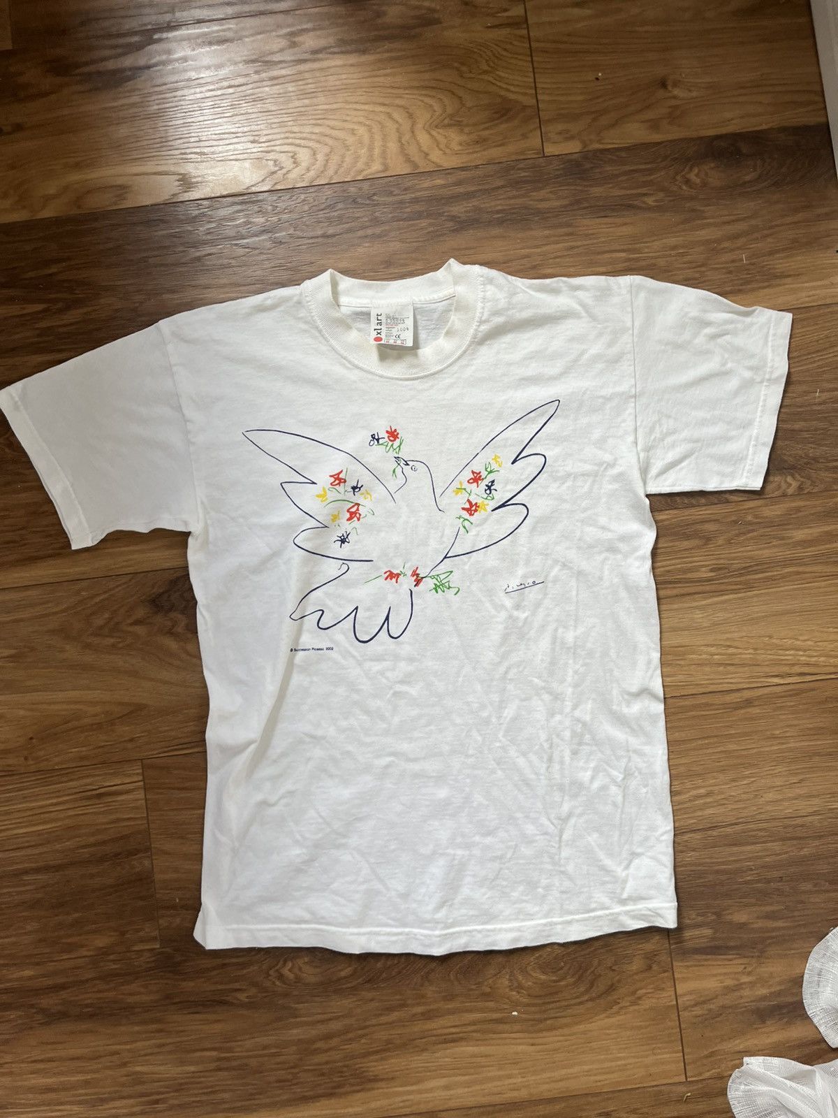 Other Vintage Picasso “Dove of Peace” T-Shirt (XL Art, 2002) Size US M / EU 48-50 / 2 - 1 Thumbnail