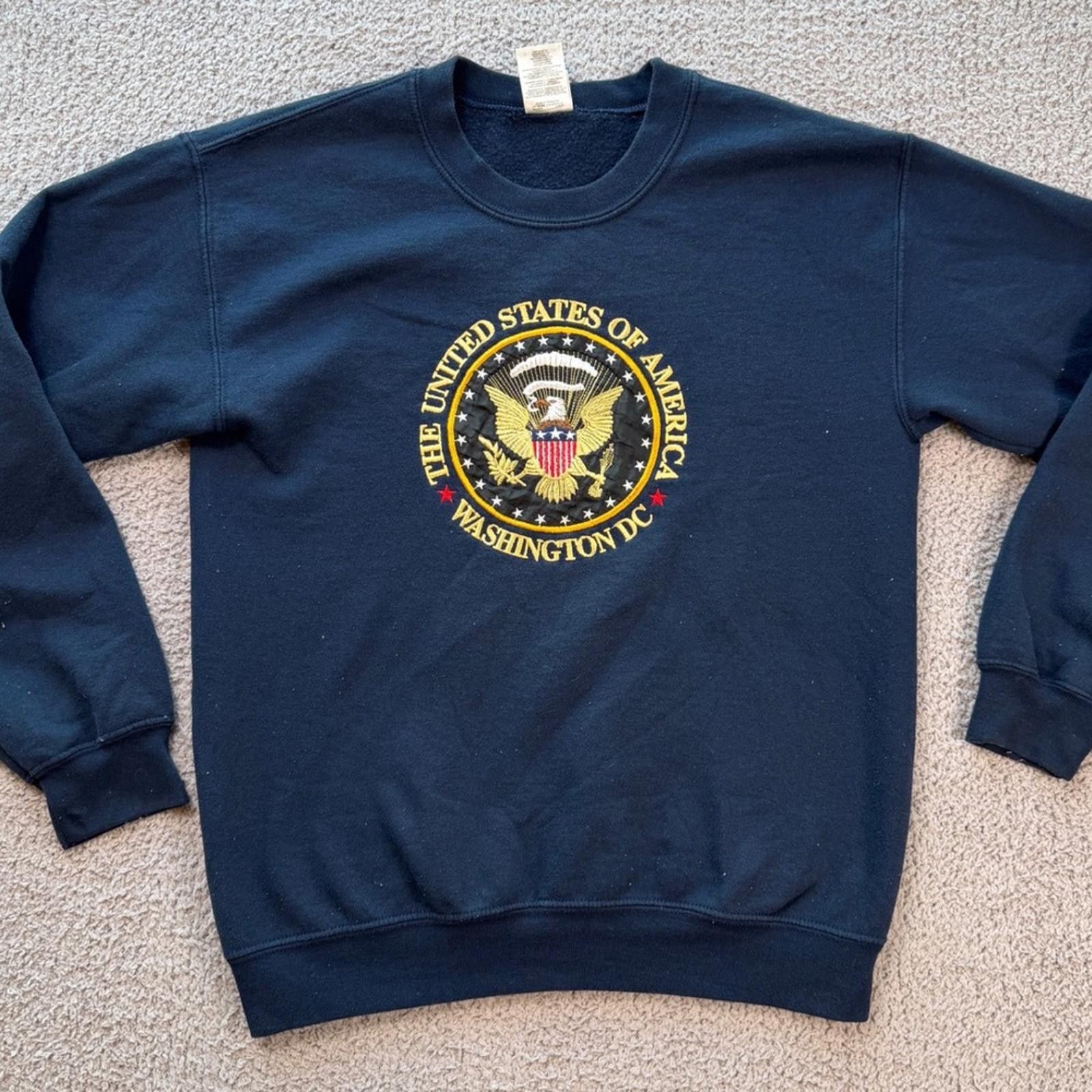 Other USA Great Seal Washington DC Embroidered Crewneck Sweatshirt Size US S / EU 44-46 / 1 - 1 Thumbnail
