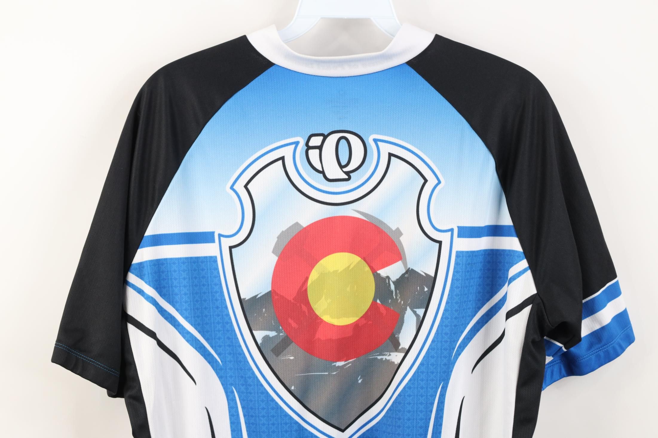 PEARL iZUMi Vintage Pearl Izumi All Over Print Bicycle Cycling Jersey Size US L / EU 52-54 / 3 - 16 Thumbnail