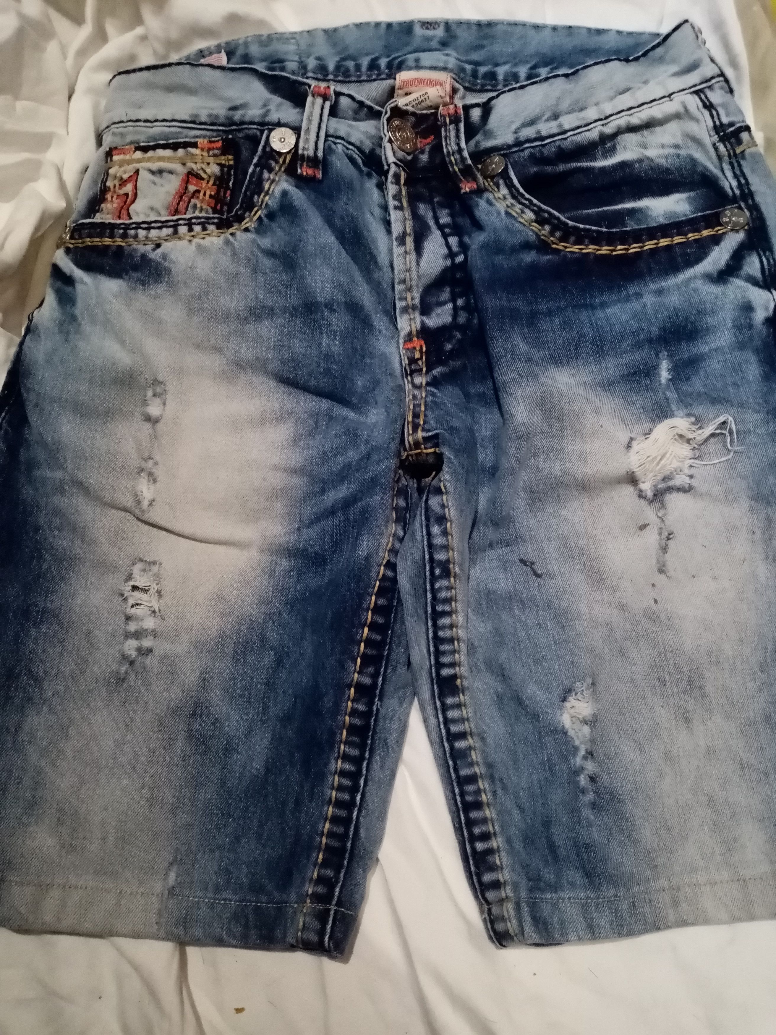True Religion TRUE RELIGION JEAN SHORTS 34 Size US 34 / EU 50 - 2 Thumbnail