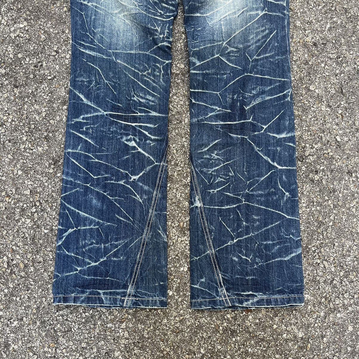 Number (N)ine Flare Jeans Nylaus Japanese Brand Boot Cut Distressed Denim Size US 30 / EU 46 - 3 Thumbnail