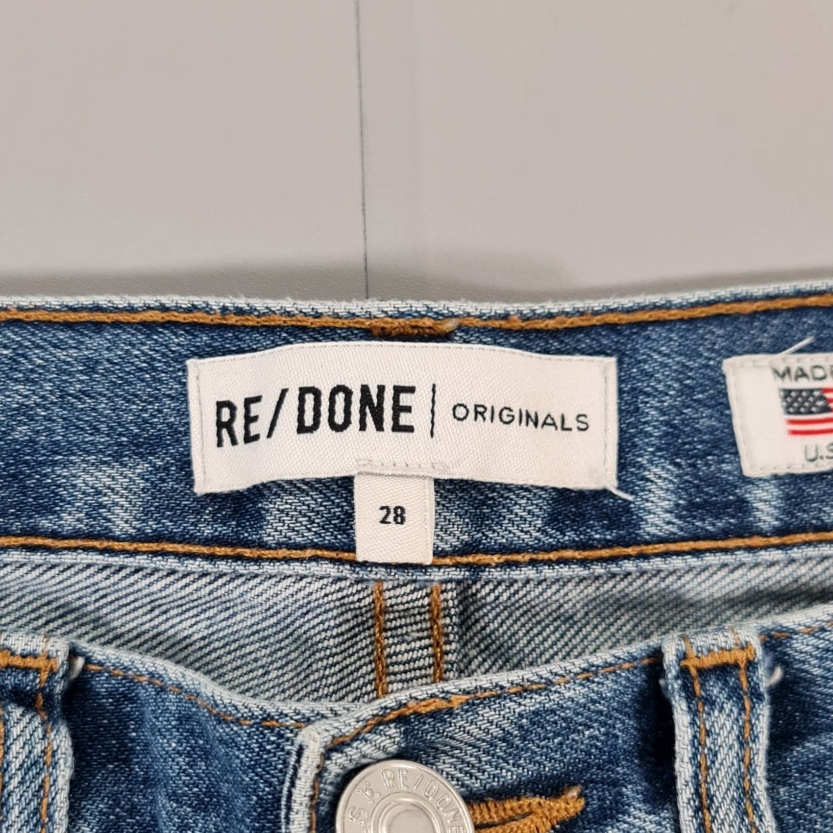 RE/DONE RE/DONE Jeans Blue W28 L28 High Rise Skinny Cropped Slim 5-Pocket Denim Jeans Womens Size 28" / US 6 / IT 42 - 3 Thumbnail