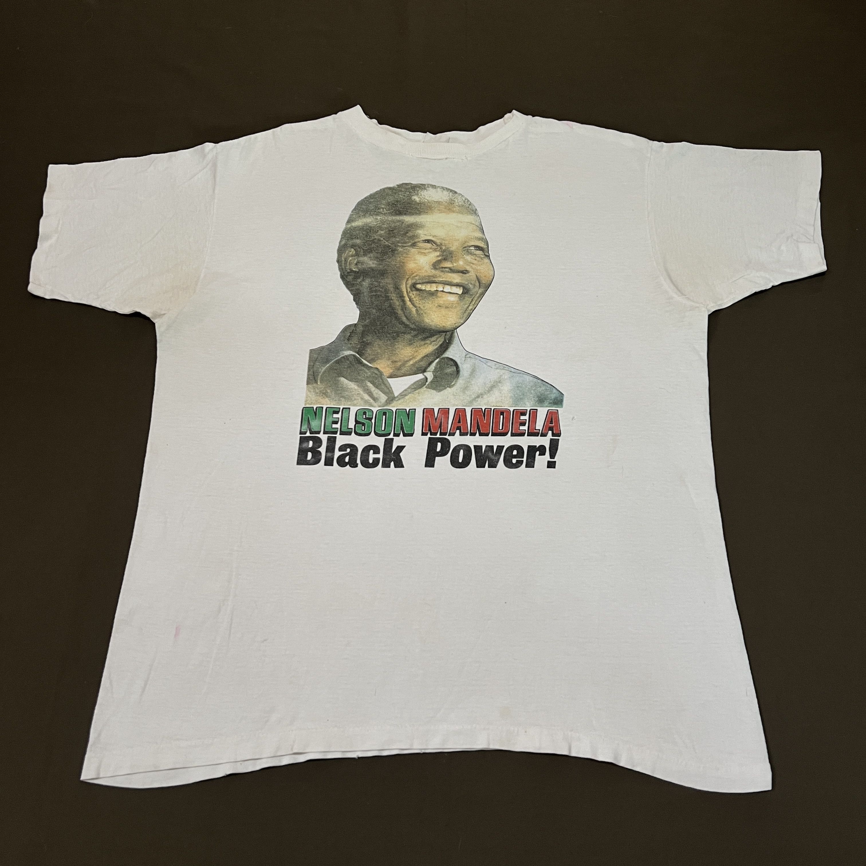 Vintage Vintage 90s Nelson Mandela Black History Promo Tee XL Size US XL / EU 56 / 4 - 1 Thumbnail