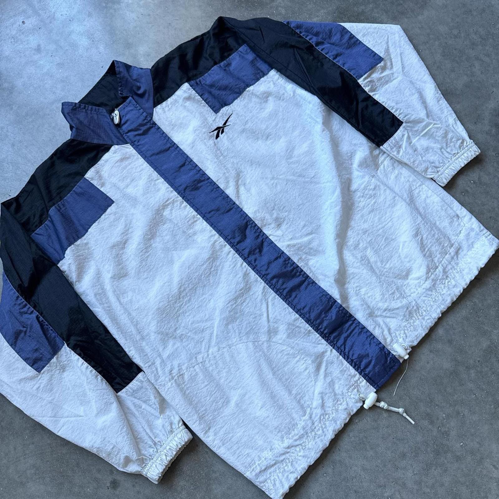 Reebok Reebok Windbreaker Mesh Full Zip Up Jacket Adjustable Waist Size US M / EU 48-50 / 2 - 3 Thumbnail