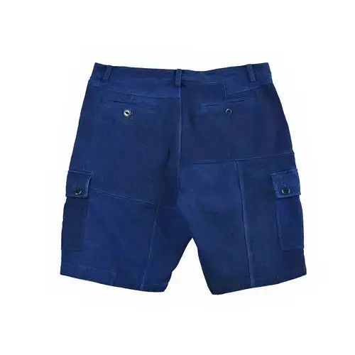 Japanese Brand 20SS Indigo Union Japan Handmade Dyed Sashiko Shorts Size US 32 / EU 48 - 4 Thumbnail