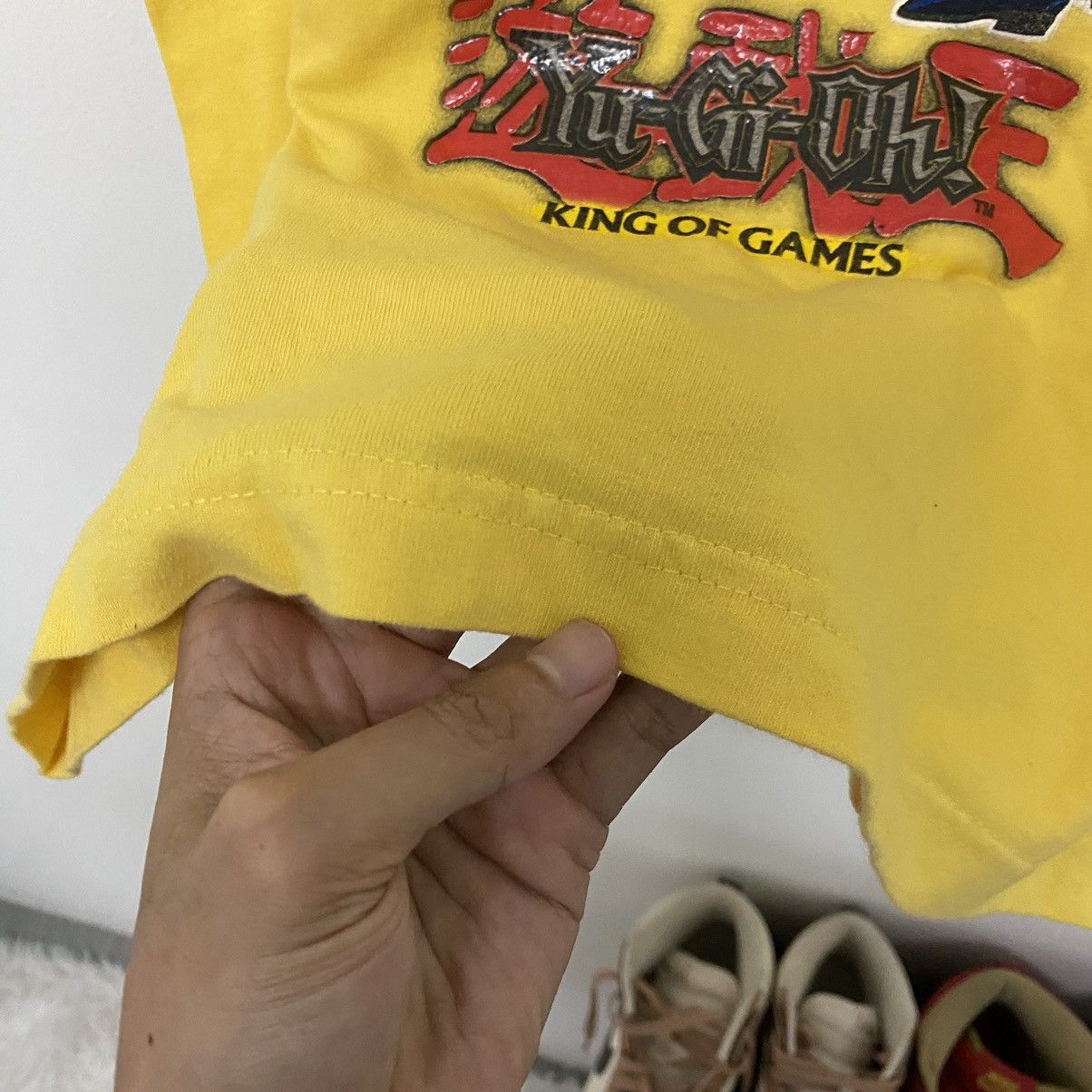 Anime × Band Tees × Vintage Vintage CRAZY‼️ Yu-Gi-Oh! Yugi Mutou King Of Games Anima Tee Size US M / EU 48-50 / 2 - 9 Thumbnail