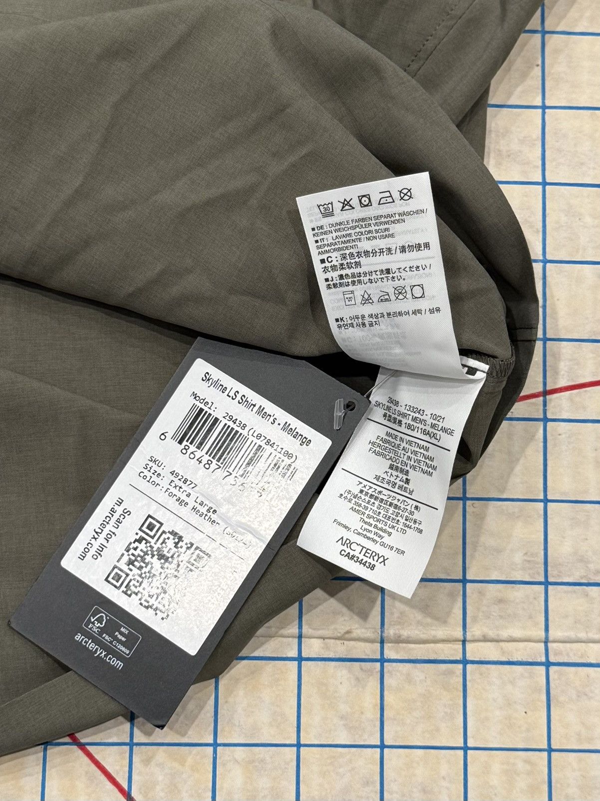 Arc'teryx NWT Arc’teryx Skyline Long Sleeve Button Up Forage Heather Size US XL / EU 56 / 4 - 7 Thumbnail