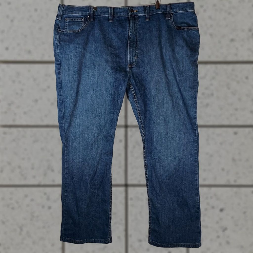 Carhartt Carhartt Jeans Men’s 48×30 Relaxed Fit Medium Blue Denim 5-Pocket Straight Zip Machine Washable Mens Size US 32 / EU 48 - 1 Thumbnail