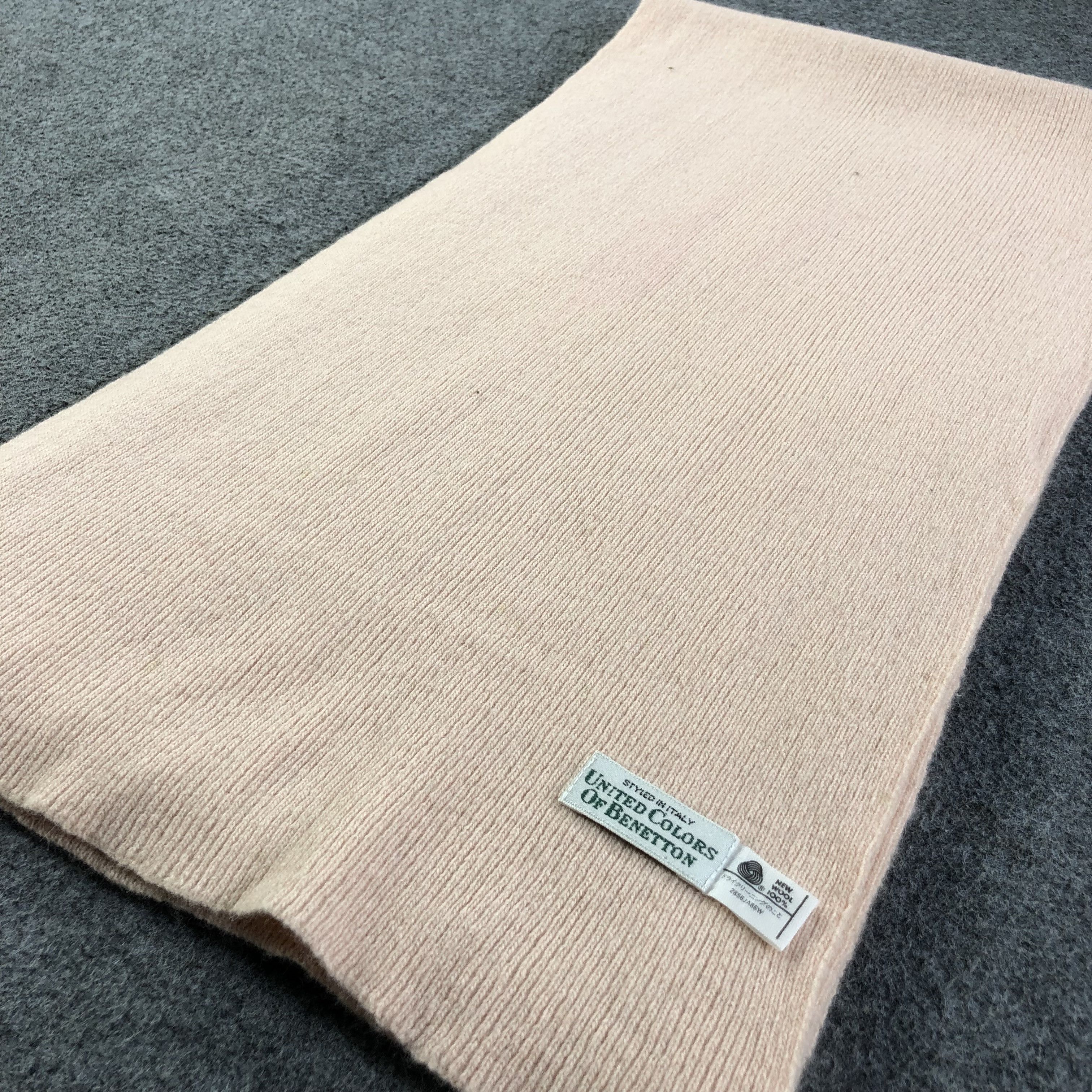 United Colors Of Benetton United Colors of Benetton Wool Scarf Muffler V1221 Size ONE SIZE - 3 Thumbnail