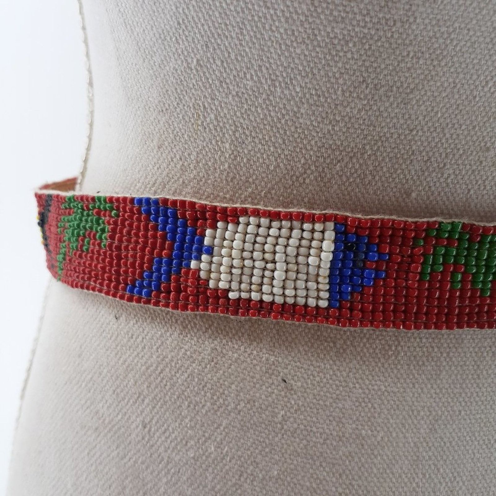 Other CDE Women's Beaded Fish Multicolored Belt Leather Boho 28 Size ONE SIZE - 11 Thumbnail