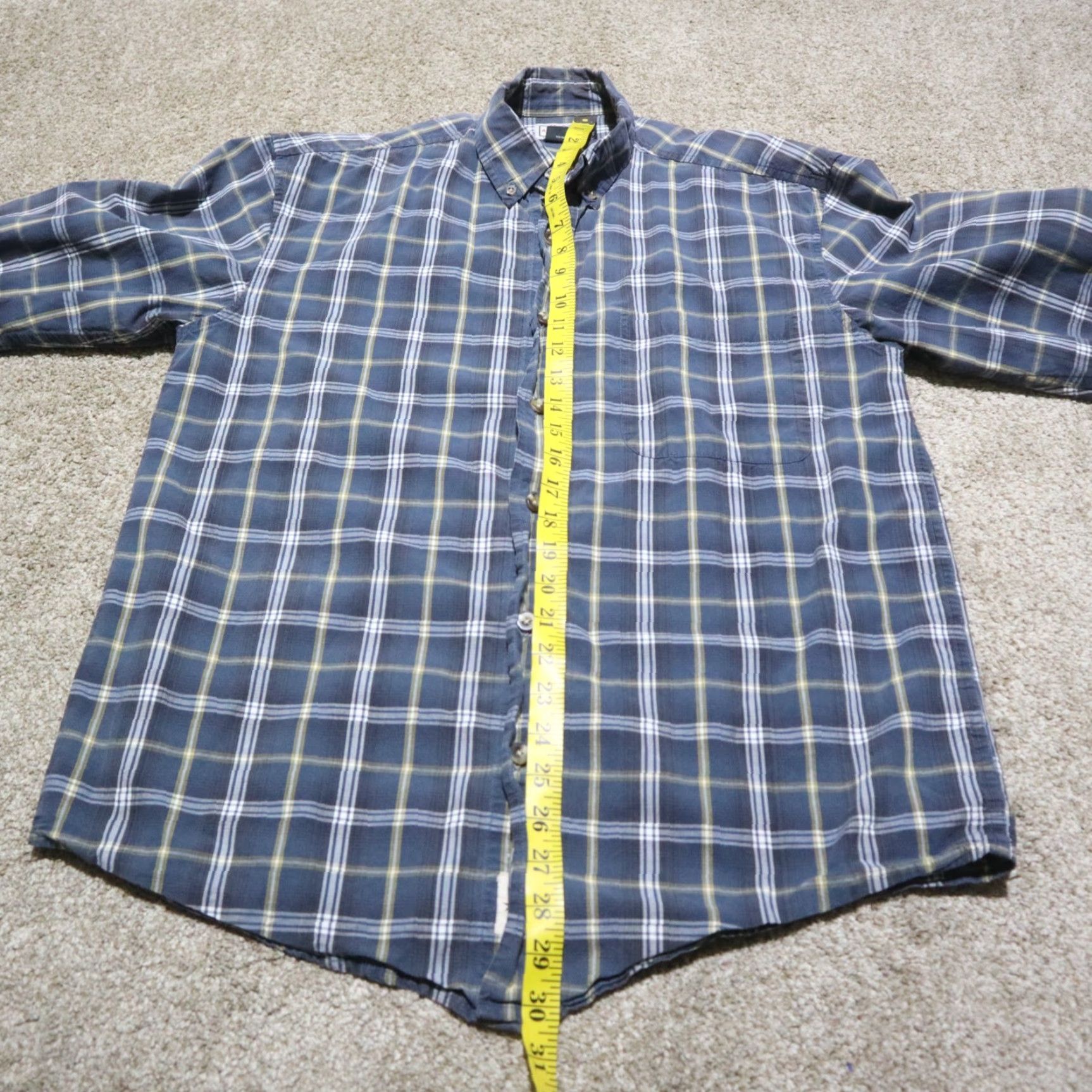 Vintage Nike Shirt Arizona Jean Co Blue Plaid Shirt Button Up Long Sleeve Adult Men Size S Small Size US S / EU 44-46 / 1 - 6 Thumbnail