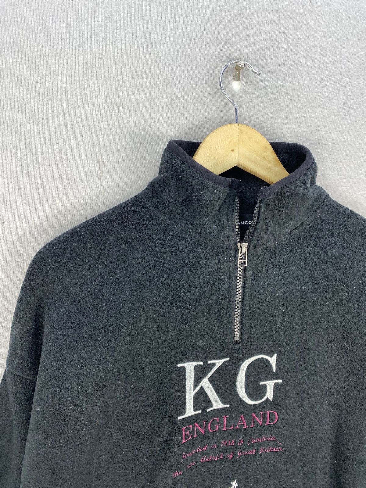 Kangol Kangol England Fleece Half Zipper Jacket Size US L / EU 52-54 / 3 - 2 Thumbnail