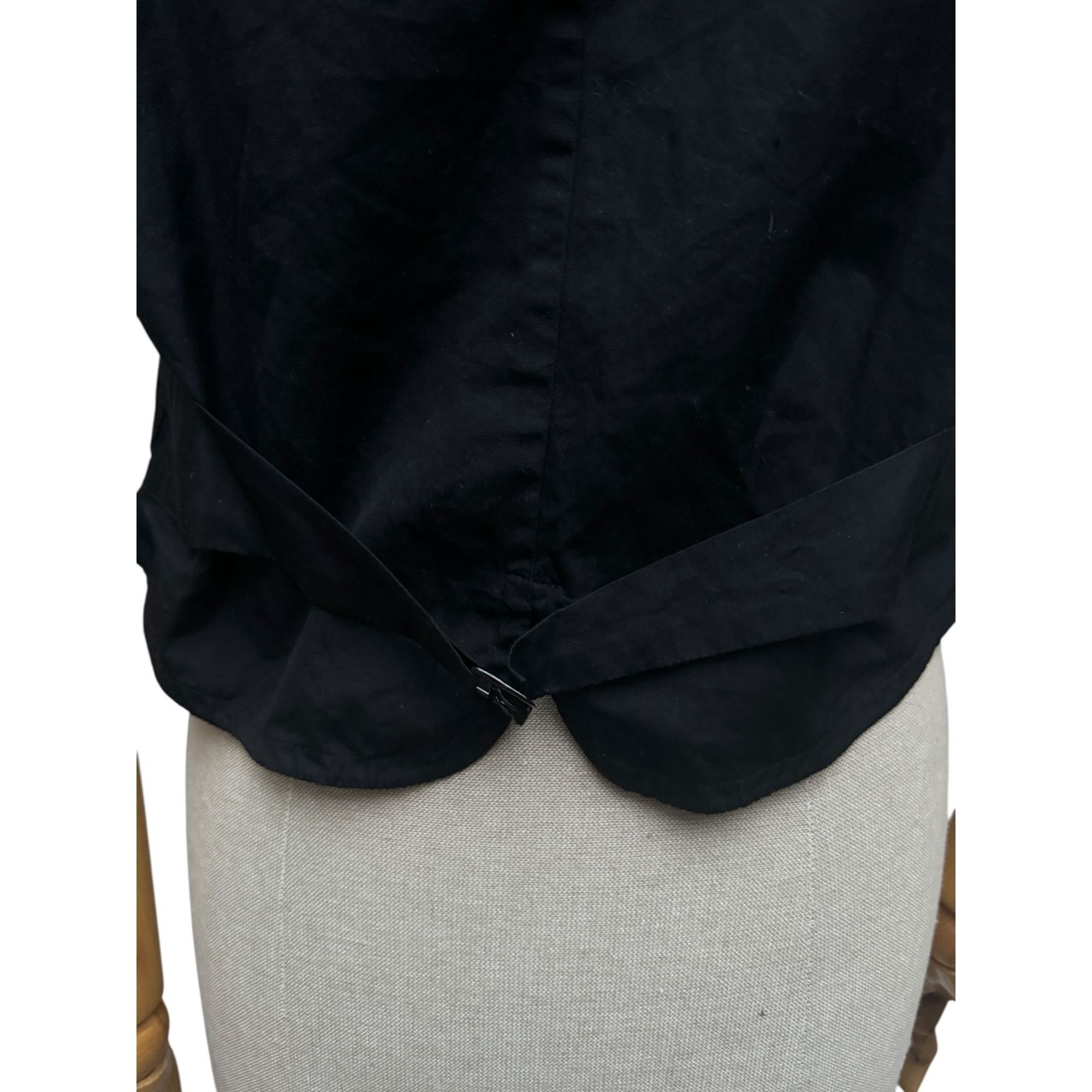 Dries Van Noten Early 1990s Black Cotton Vest Size M / US 6-8 / IT 42-44 - 5 Thumbnail
