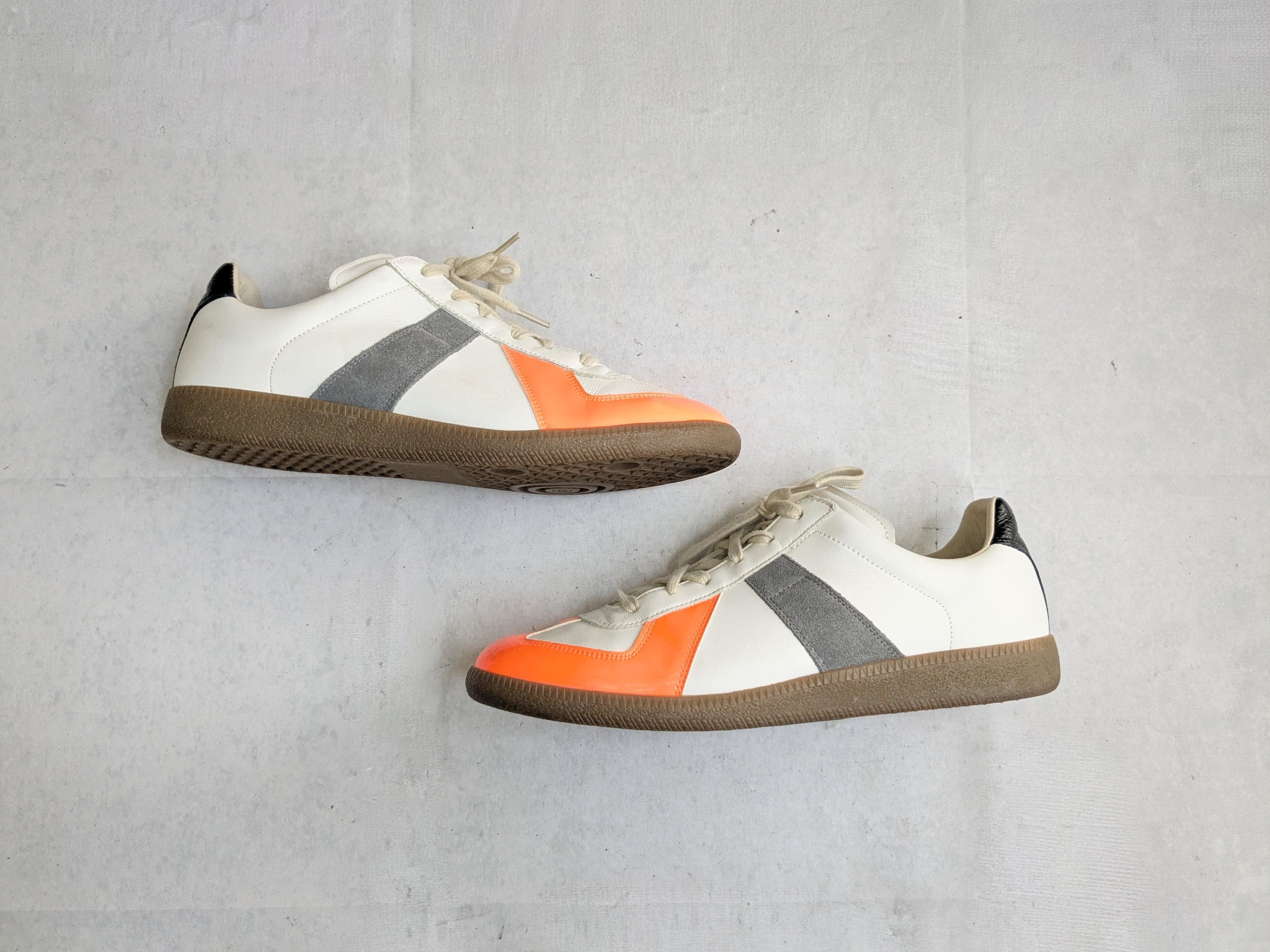 Maison Margiela Maison Margiela Replica GAT White Gray Orange 10 43 Low Size US 10 / EU 43 - 1 Thumbnail