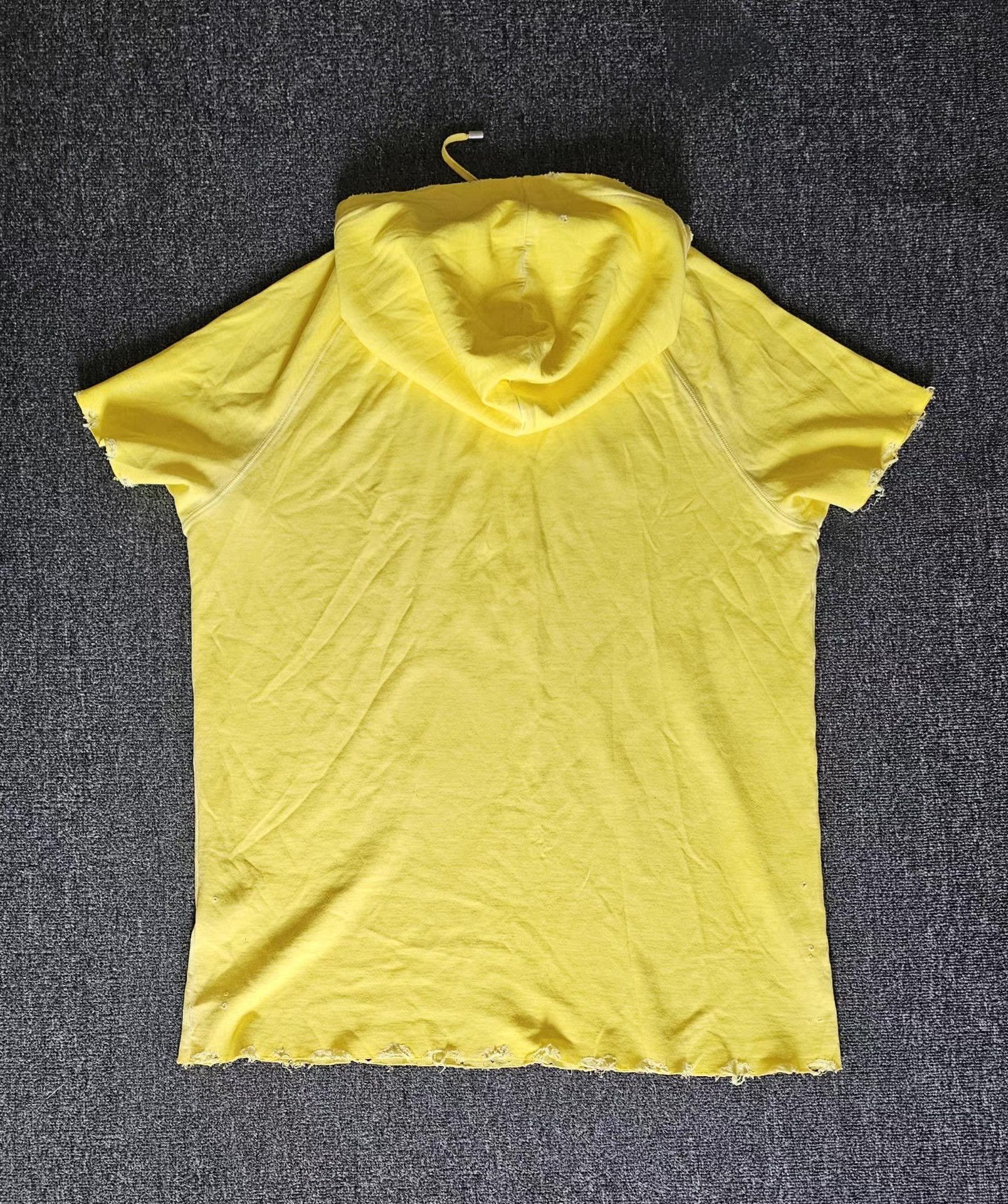 Balmain Balmain yellow washed hooded short-sleeve T-shirt, Size US L / EU 52-54 / 3 - 3 Thumbnail