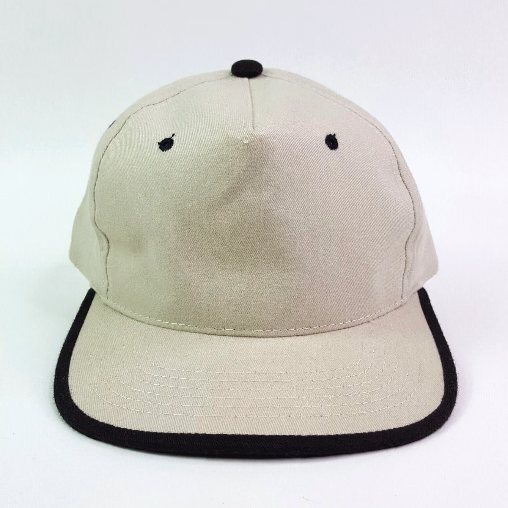 Vintage VINTAGE Outdoor Cap Beige Hat Twill Trucker Cap 90s Sports Casual Embroidered Adjustable Strap Baseball Men Mens Size ONE SIZE - 2 Thumbnail