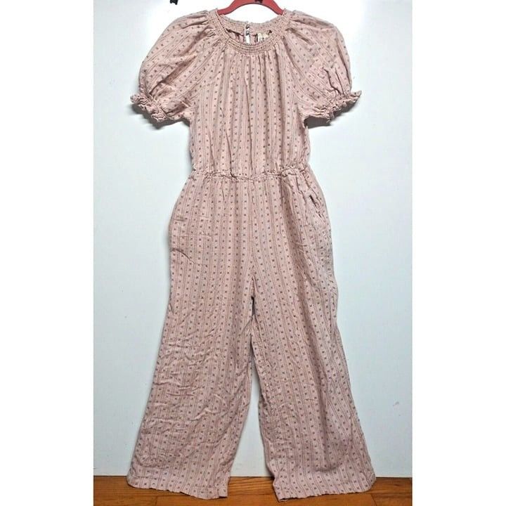 Designer Universal Thread Jumpsuit Womens XS/S LINEN BLEND beige ball Size 30" / US 8 / IT 44 - 1 Thumbnail