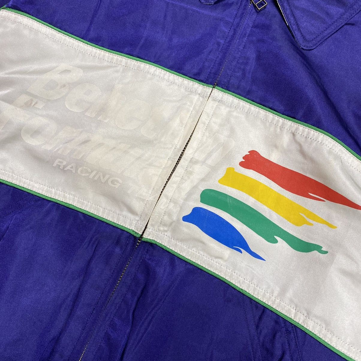 Benetton Vintage Benetton Formula 1 Racing Bomber Jacket Size US M / EU 48-50 / 2 - 8 Thumbnail