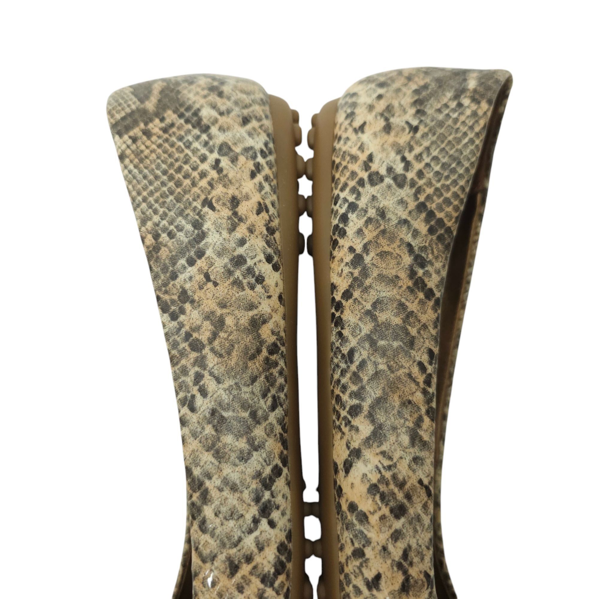 Other Libby Edelman Snakeskin Print Flats Women 8.5 M Bow Size US 8.5 / IT 38.5 - 16 Thumbnail