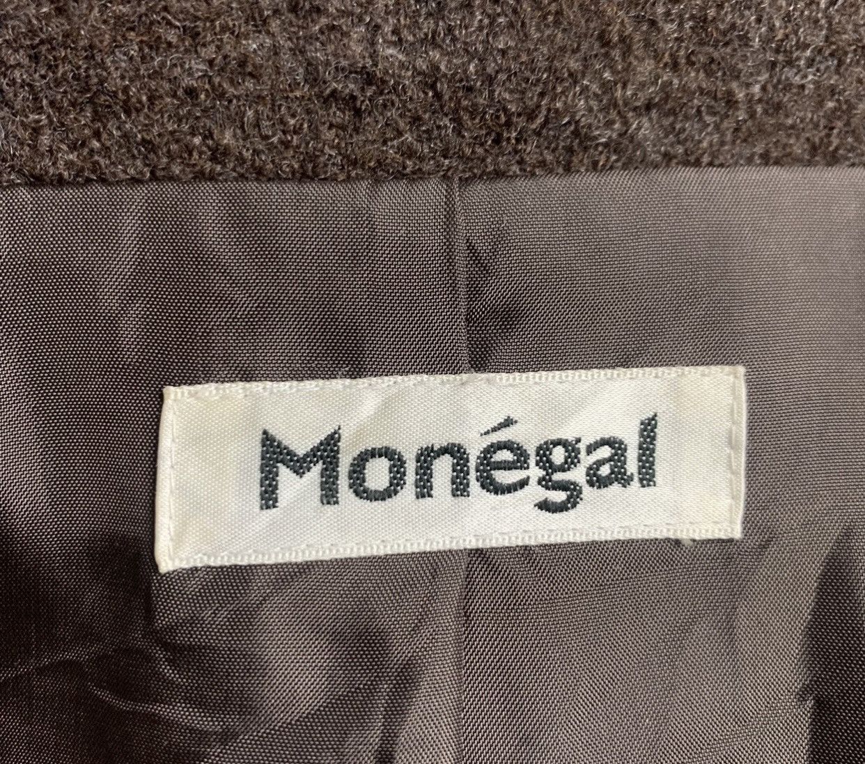 Japanese Brand Vintage Monegal Wool With Leather Jacket Size S / 40 Size M / US 6-8 / IT 42-44 - 8 Thumbnail