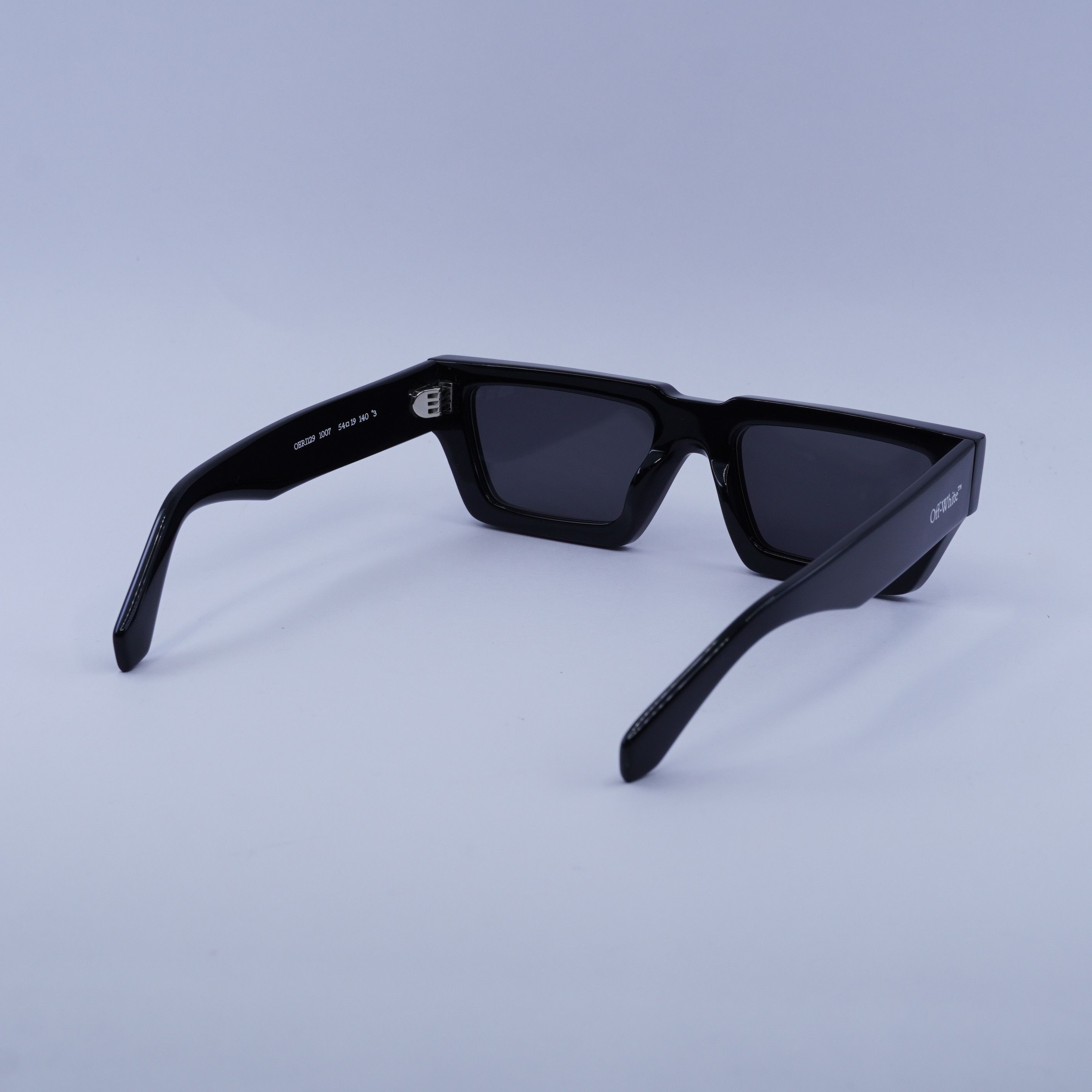 Off-White Off-White OERI129 MANCHESTER 1007 Sunglasses Black Rectangle Size ONE SIZE - 5 Thumbnail
