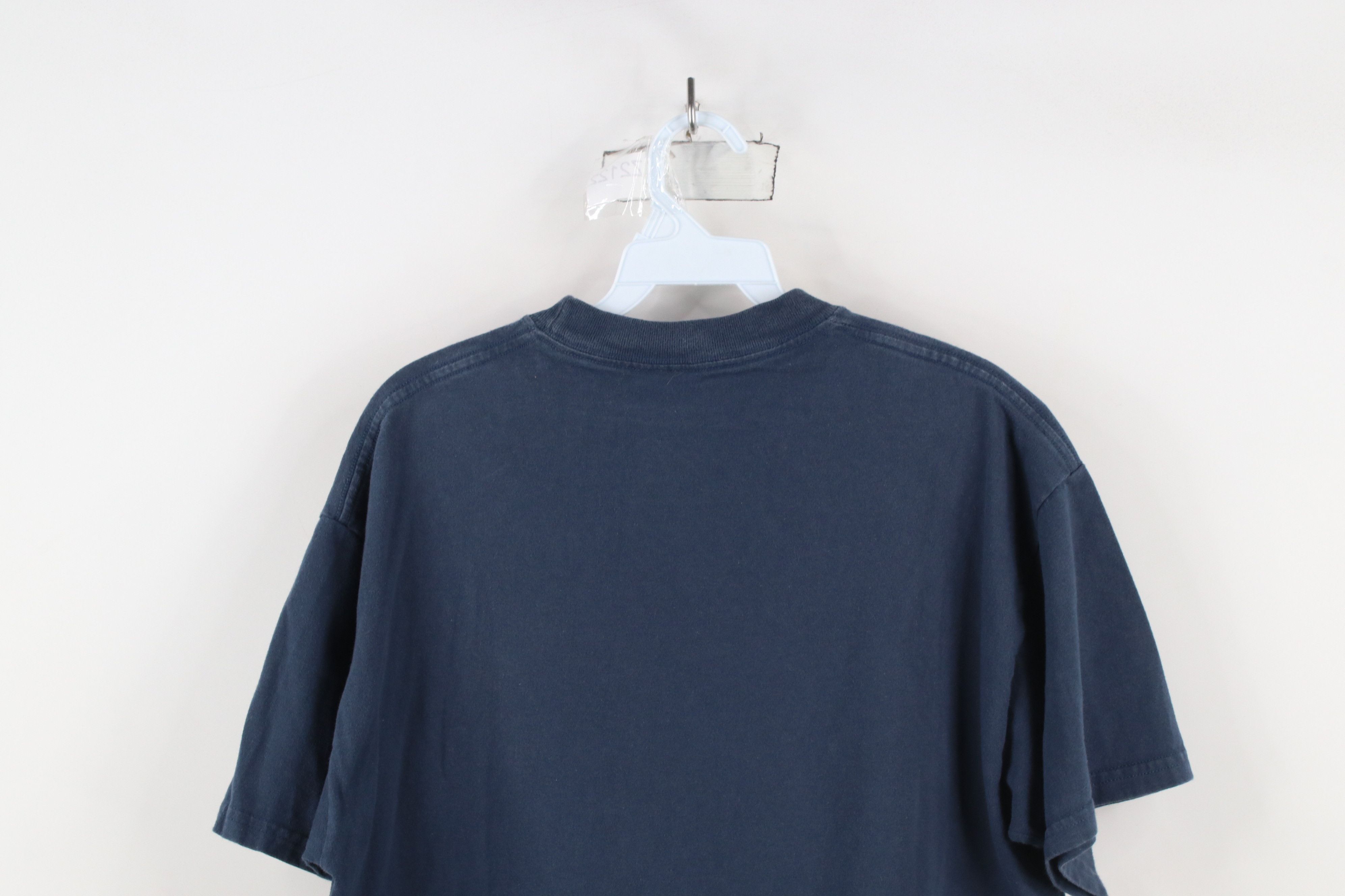 Vintage Vintage 90s Y2K Streetwear Spell Boston Mass T-Shirt Blue Size US L / EU 52-54 / 3 - 12 Thumbnail