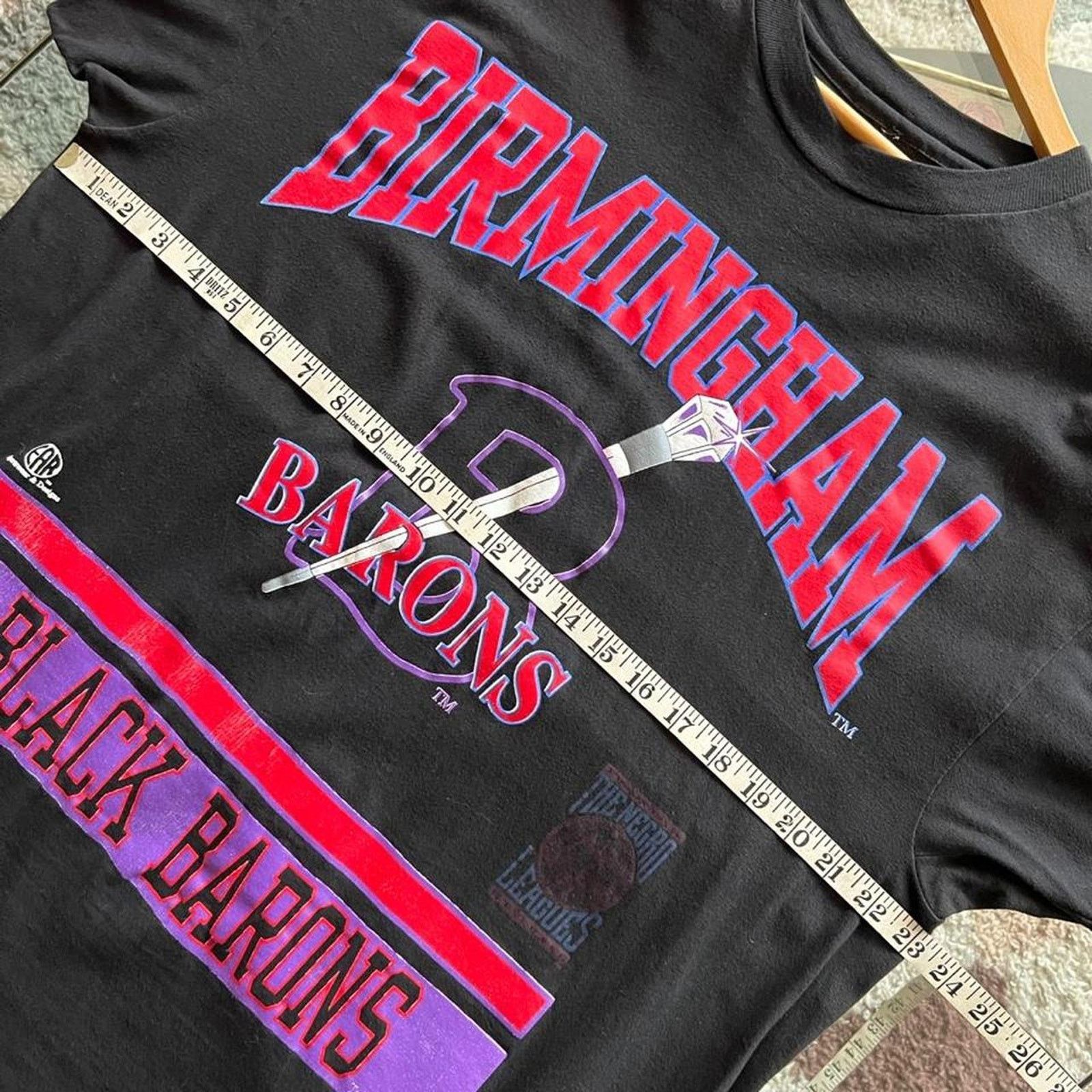 Vintage Vintage 90s Birmingham Black Barons Tee | Negro League | XL Size US XL / EU 56 / 4 - 13 Thumbnail