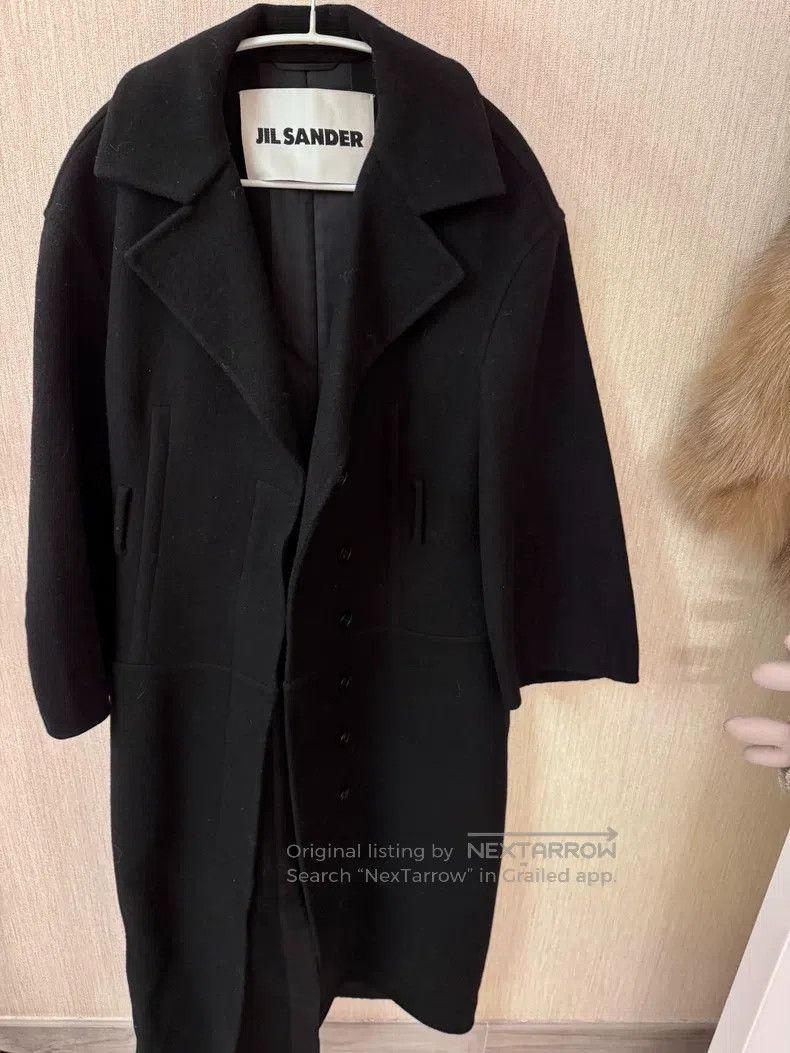 Jil Sander Jil Sander size 36 Classic Tailored Fishbone Black Coat Size M / US 6-8 / IT 42-44 - 1 Thumbnail