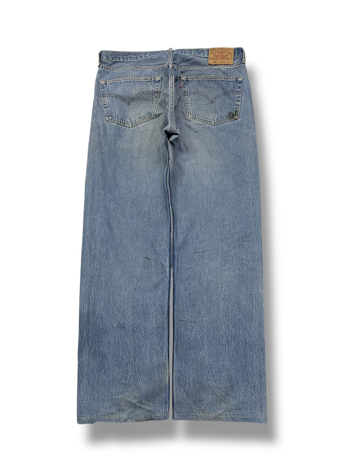 Levi's Loose Vintage 90s Levi’s 501 U.S.A - Faded Wash, Distressed Size US 37 - 3 Thumbnail