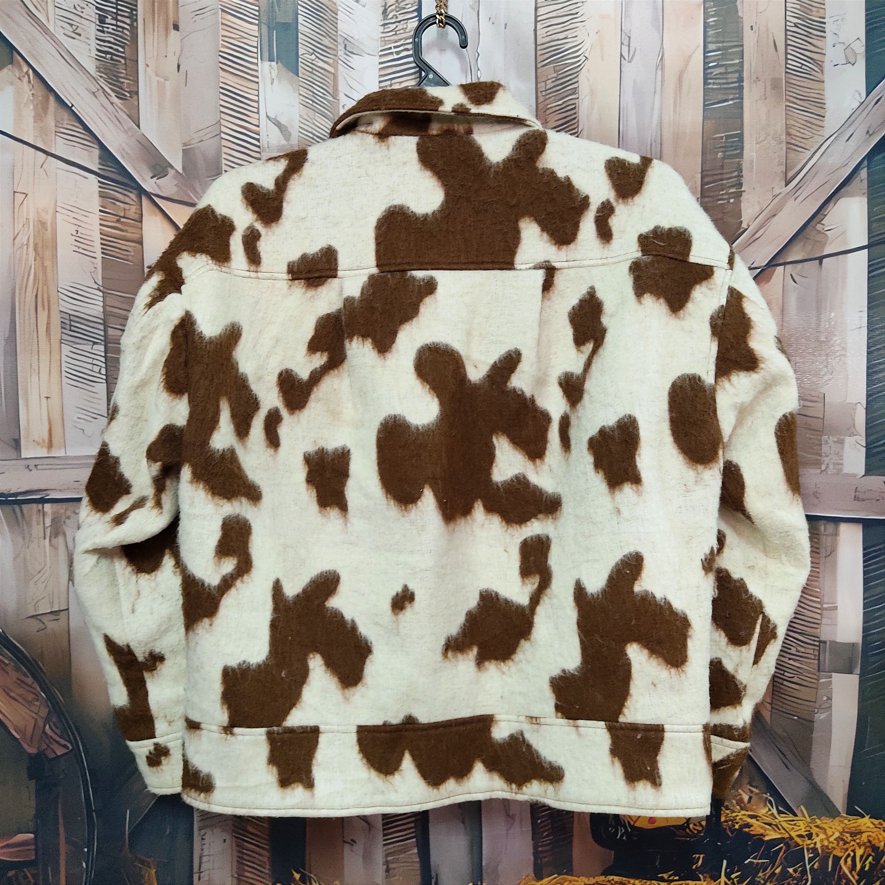 SLY SLY Cow Pony Shaggy Overshirt Wool Jacket Size US L / EU 52-54 / 3 - 2 Thumbnail