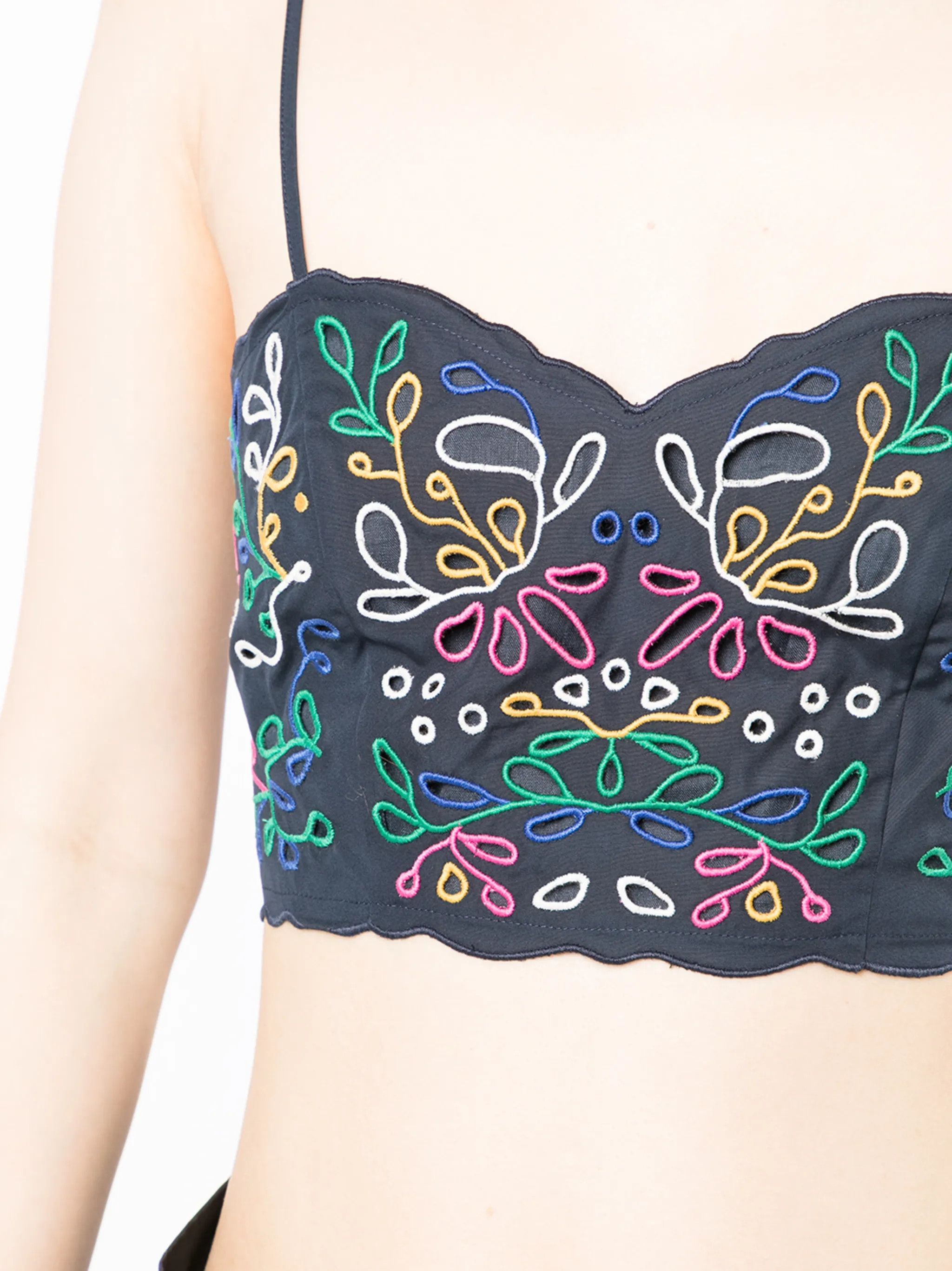 Chloe o1y0825 Sleeveless Bustier in Multicolor Size XS / US 0-2 / IT 36-38 - 2 Thumbnail
