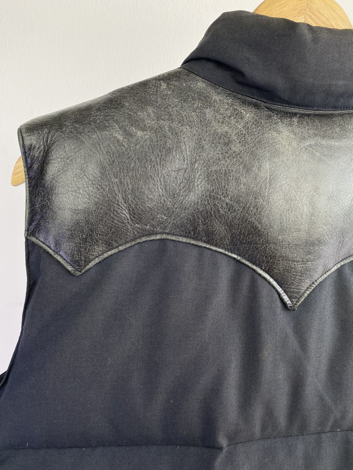 Sugar Cane Sugarcane Leather Yoke Down Vest Size US L / EU 52-54 / 3 - 12 Thumbnail