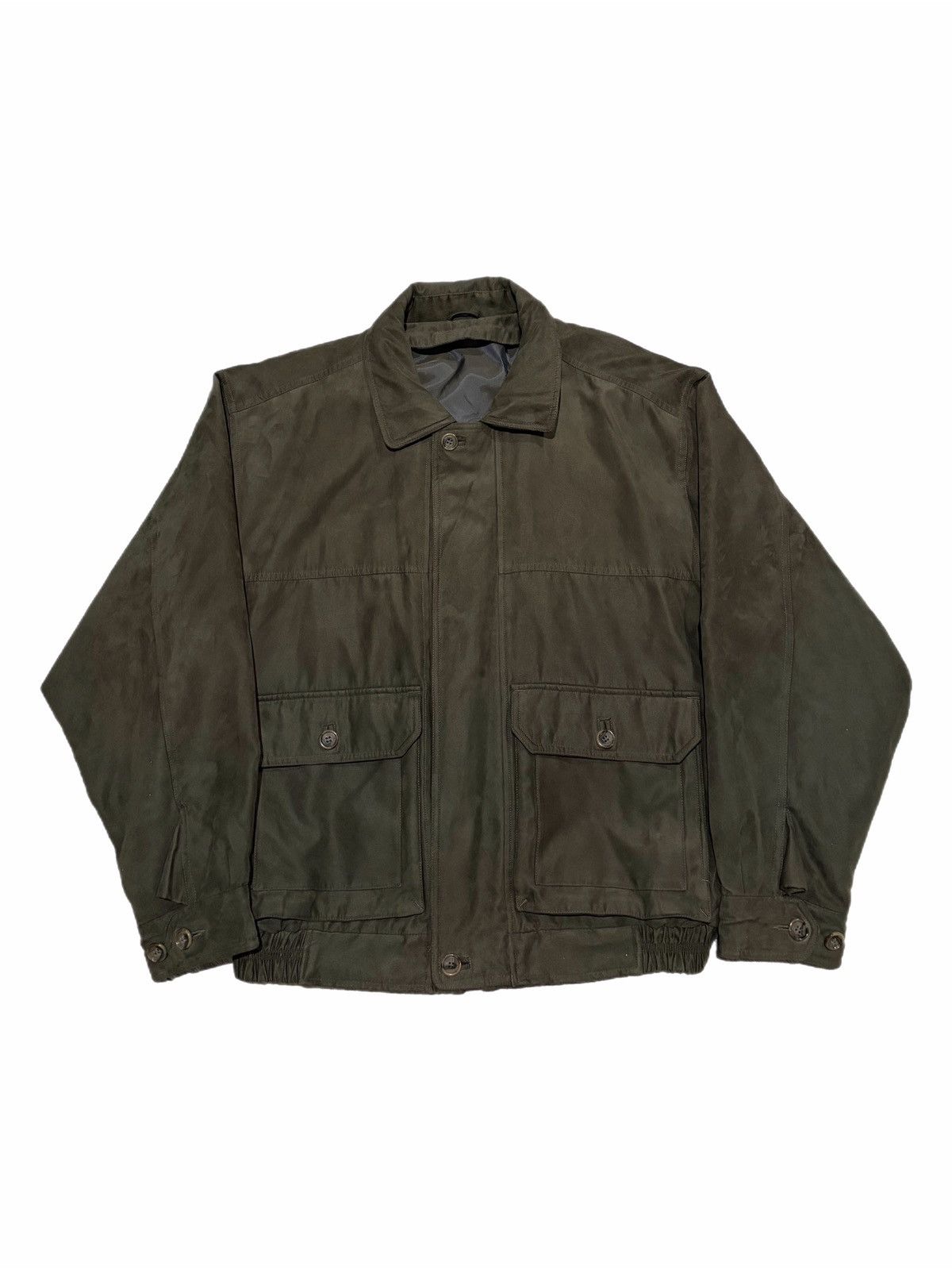 Vintage Vintage Brown Faux Suede Field Jacket Size L Size US L / EU 52-54 / 3 - 1 Thumbnail