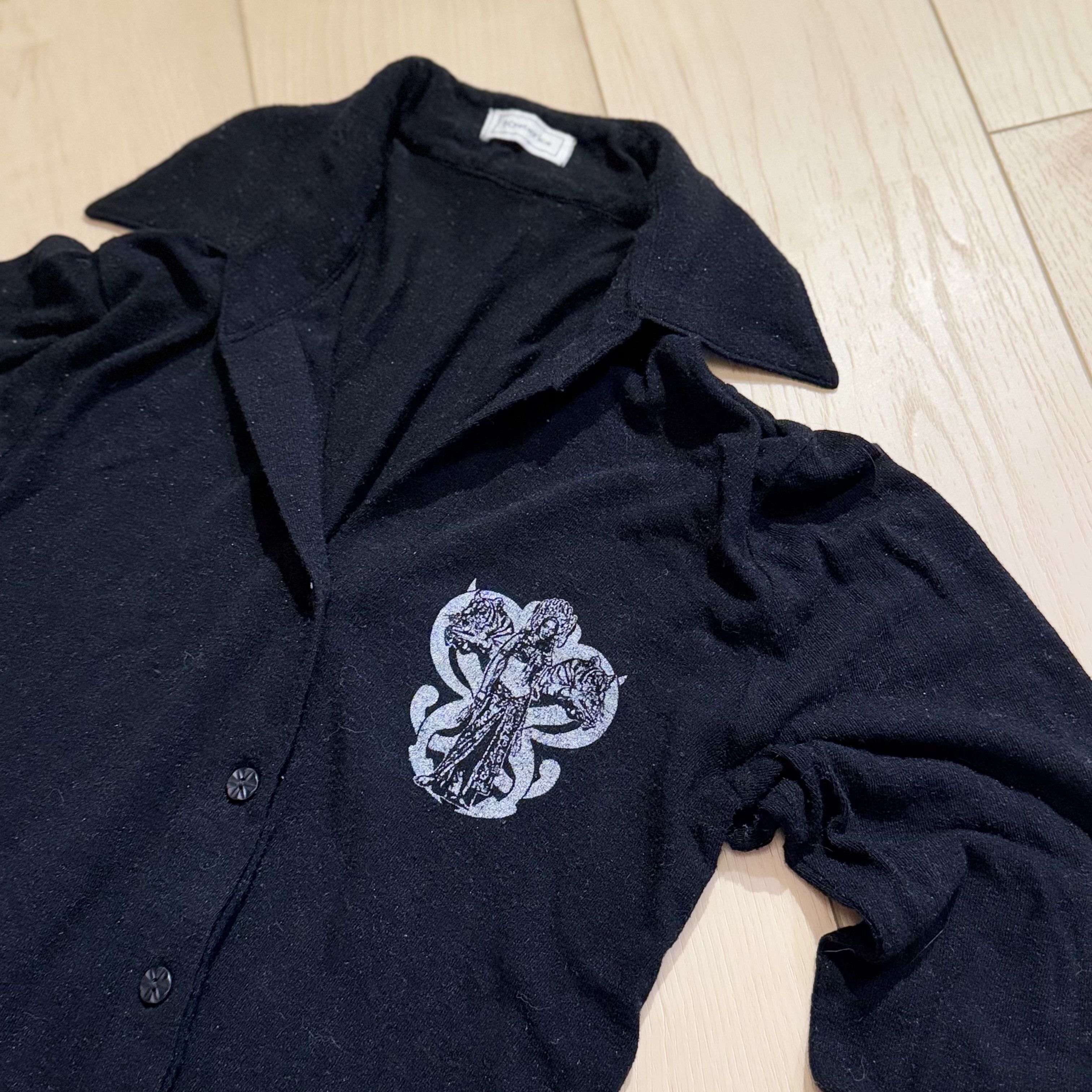 Hysteric Glamour hysterics black collared button up long sleeve blouse top Size M / US 6-8 / IT 42-44 - 2 Thumbnail