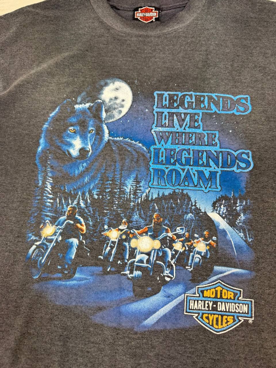 Harley Davidson Harley Davidson LEGENDS LIVE Where LEGENDS ROAM T Shirt Size US XL / EU 56 / 4 - 6 Thumbnail
